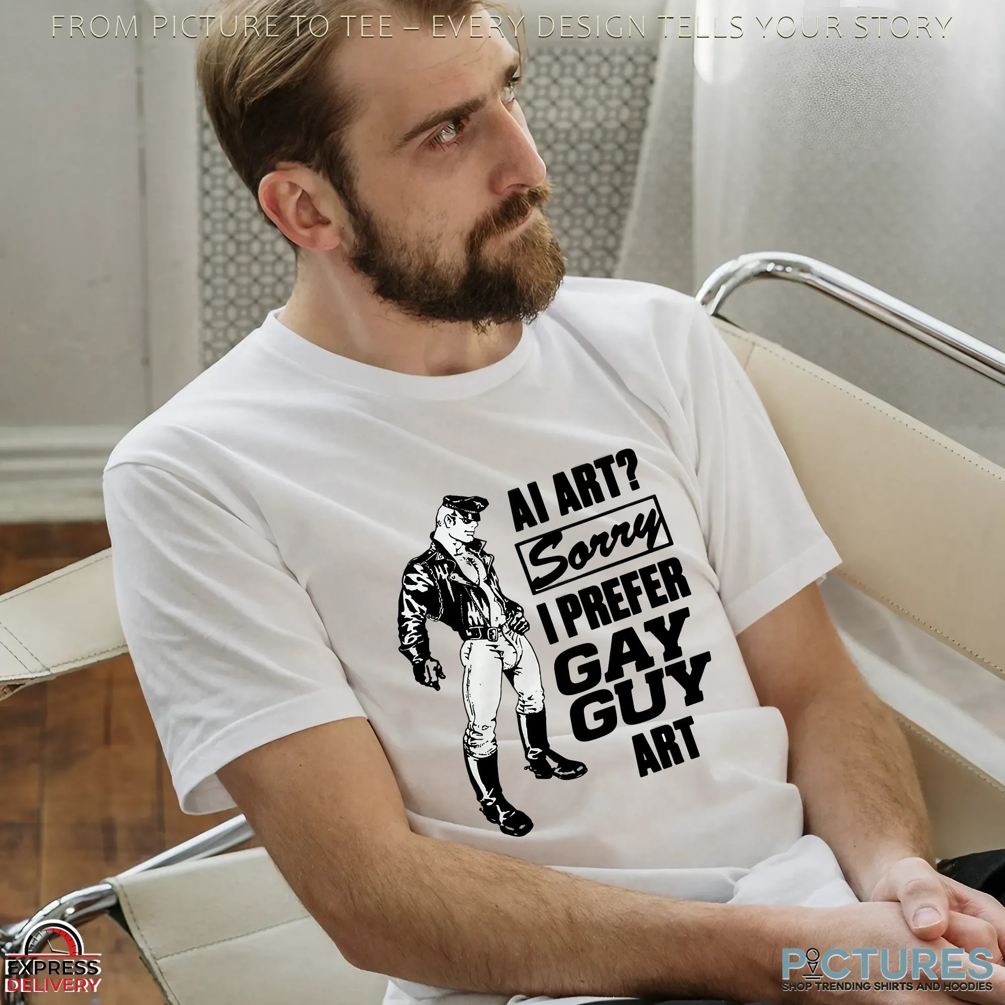 Ai Art Sorry I Prefer Gay Guy Art T Shirt