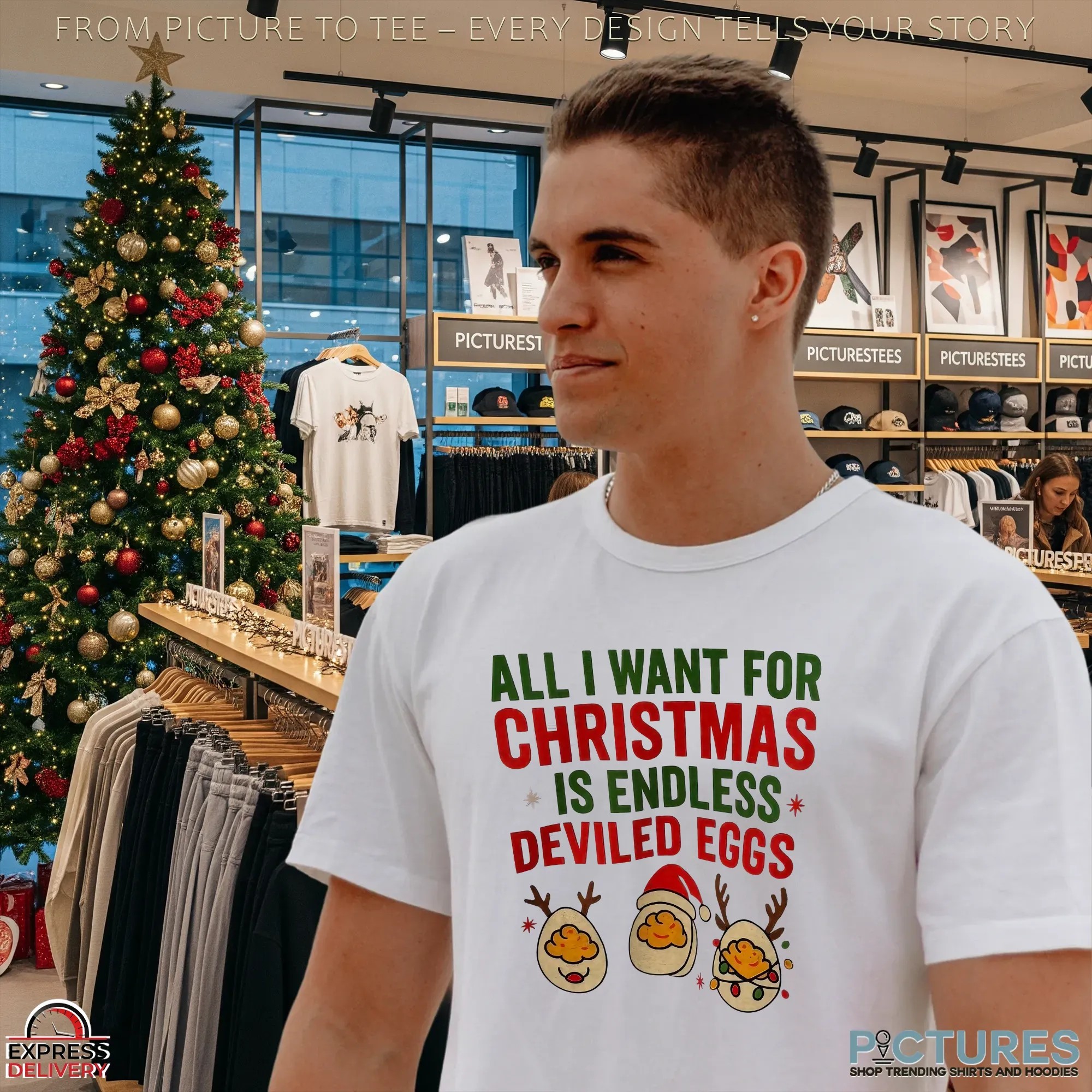 All I Want For Christmas Is Endless Deviled Eggs T Shirt