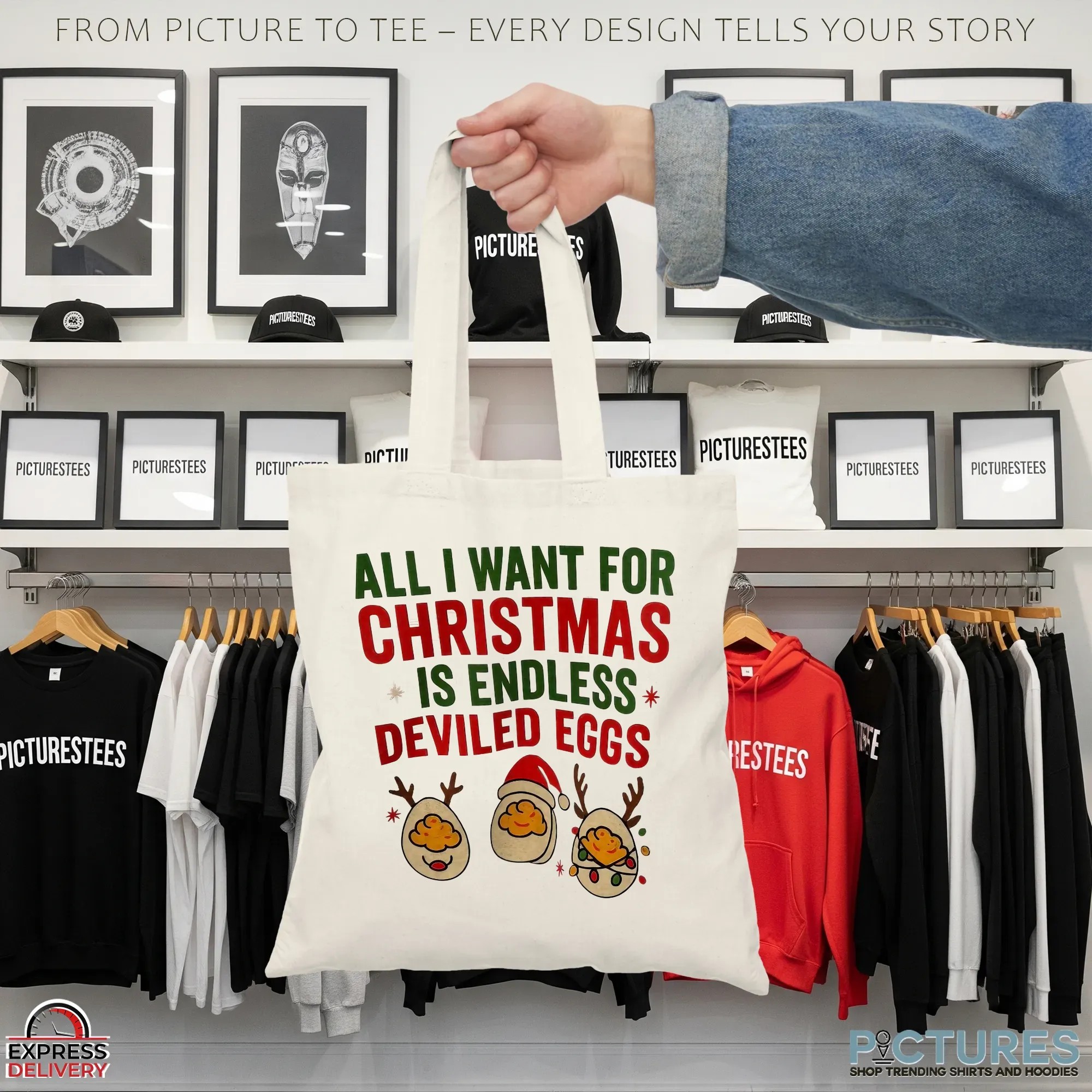 All I Want For Christmas Is Endless Deviled Eggs T Shirt