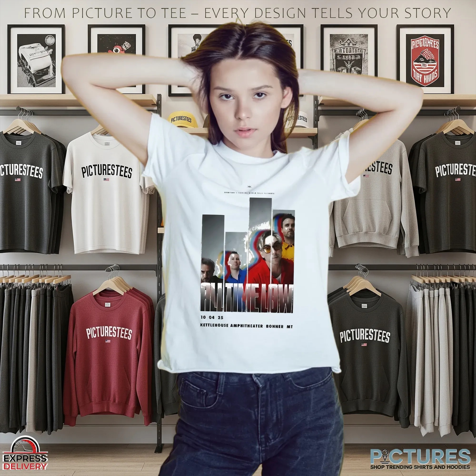 All Time Low 10 4 2025 KettleHouse Amphitheater Bonner MT T-shirts
