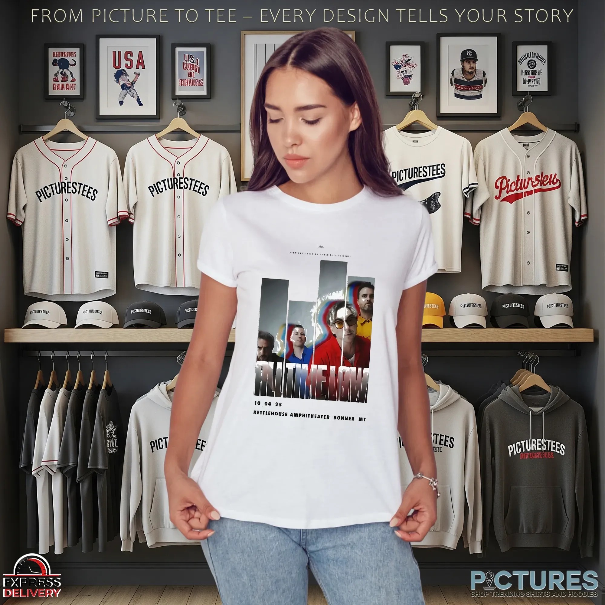 All Time Low 10 4 2025 KettleHouse Amphitheater Bonner MT T-shirts