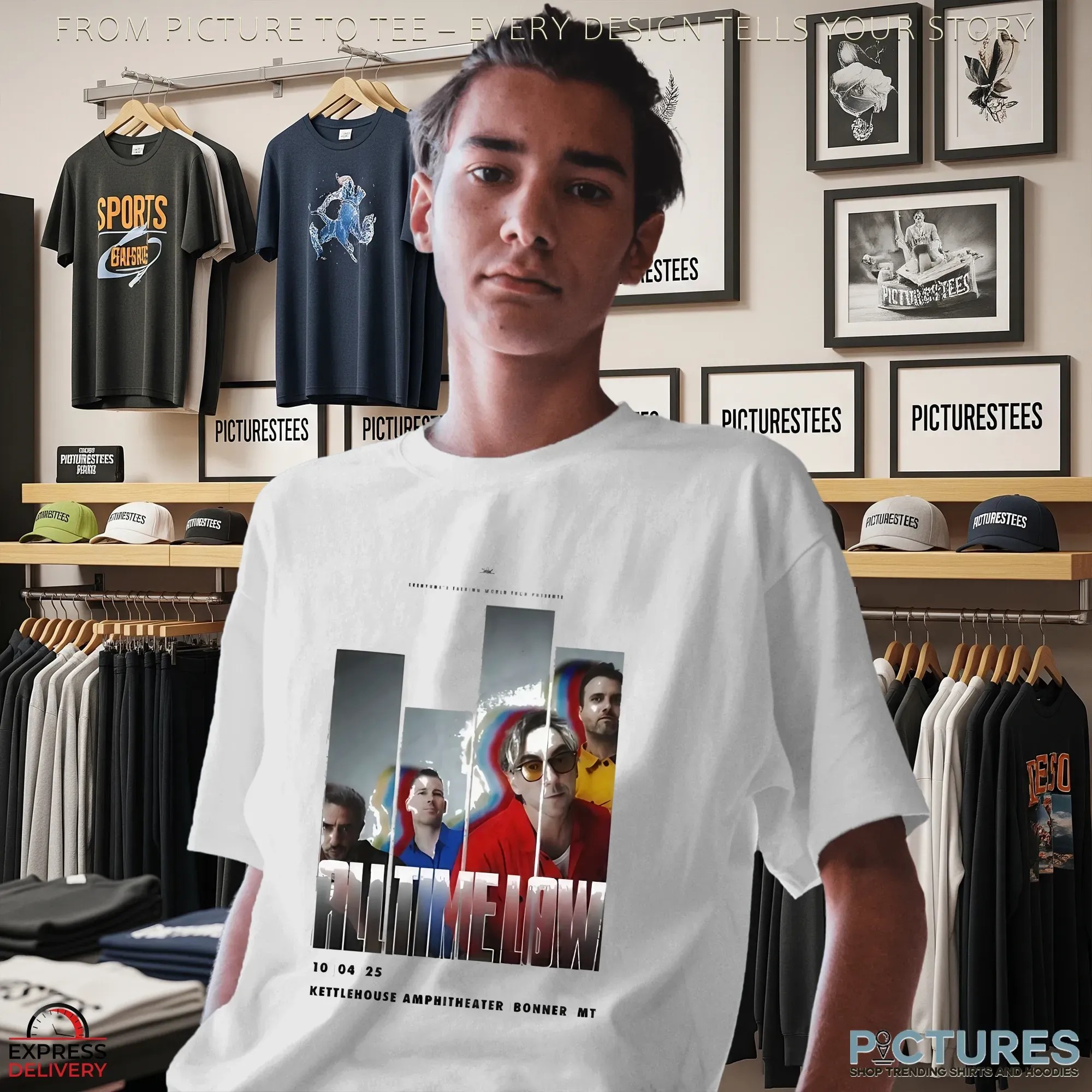 All Time Low 10 4 2025 KettleHouse Amphitheater Bonner MT T-shirts