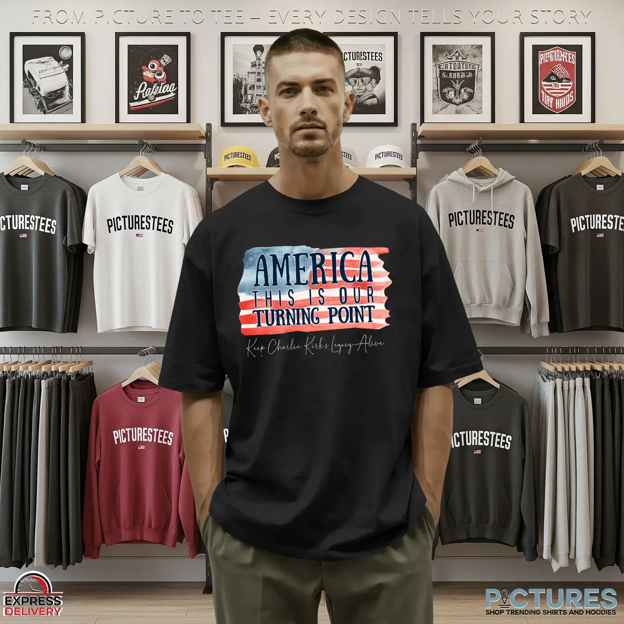 America This Is Our Turning Point Keep Charlie Kirk's Legacy Alive T Shirt