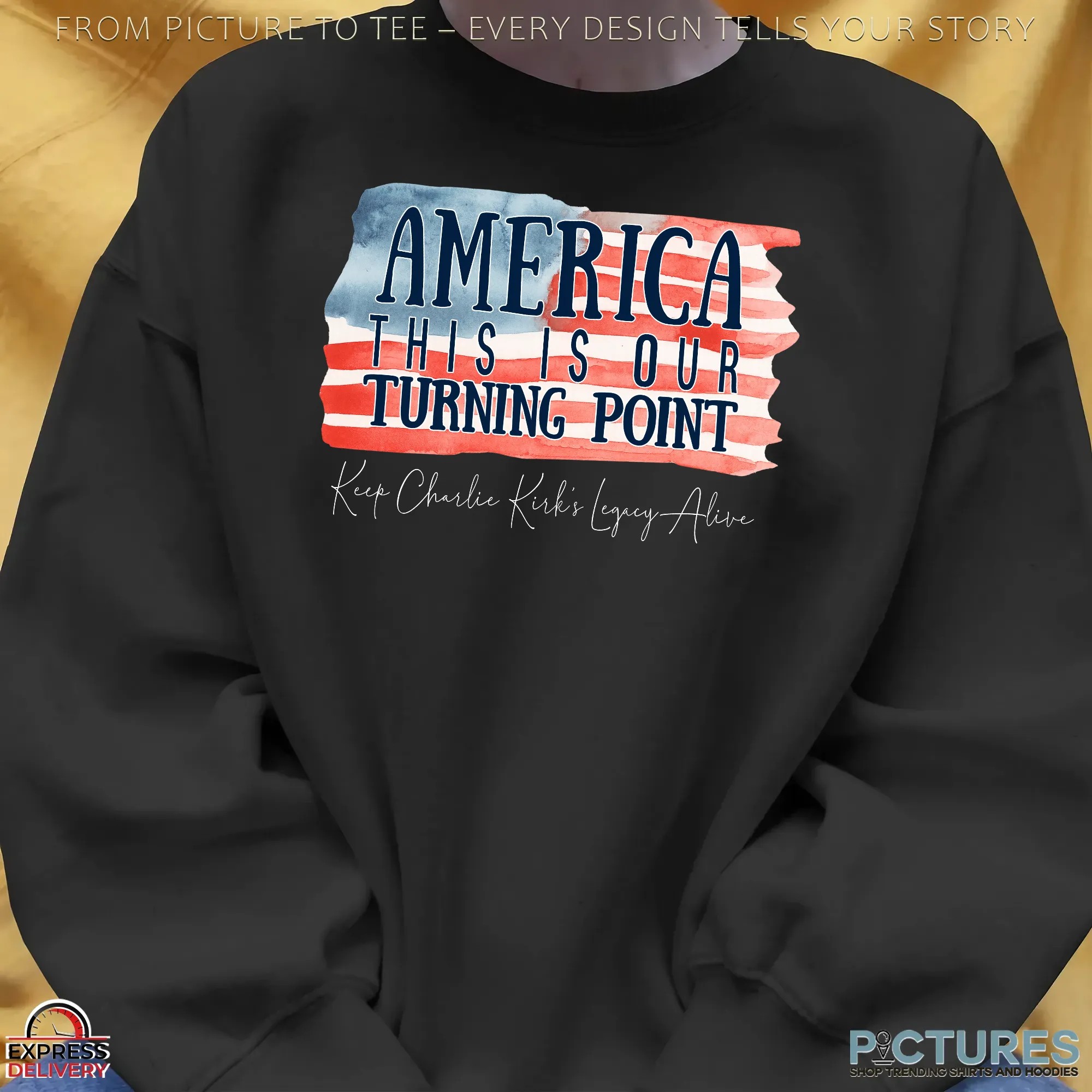 America This Is Our Turning Point Keep Charlie Kirk's Legacy Alive T Shirt America This Is Our Turning Point Keep Charlie Kirk's Legacy Alive T Shirt