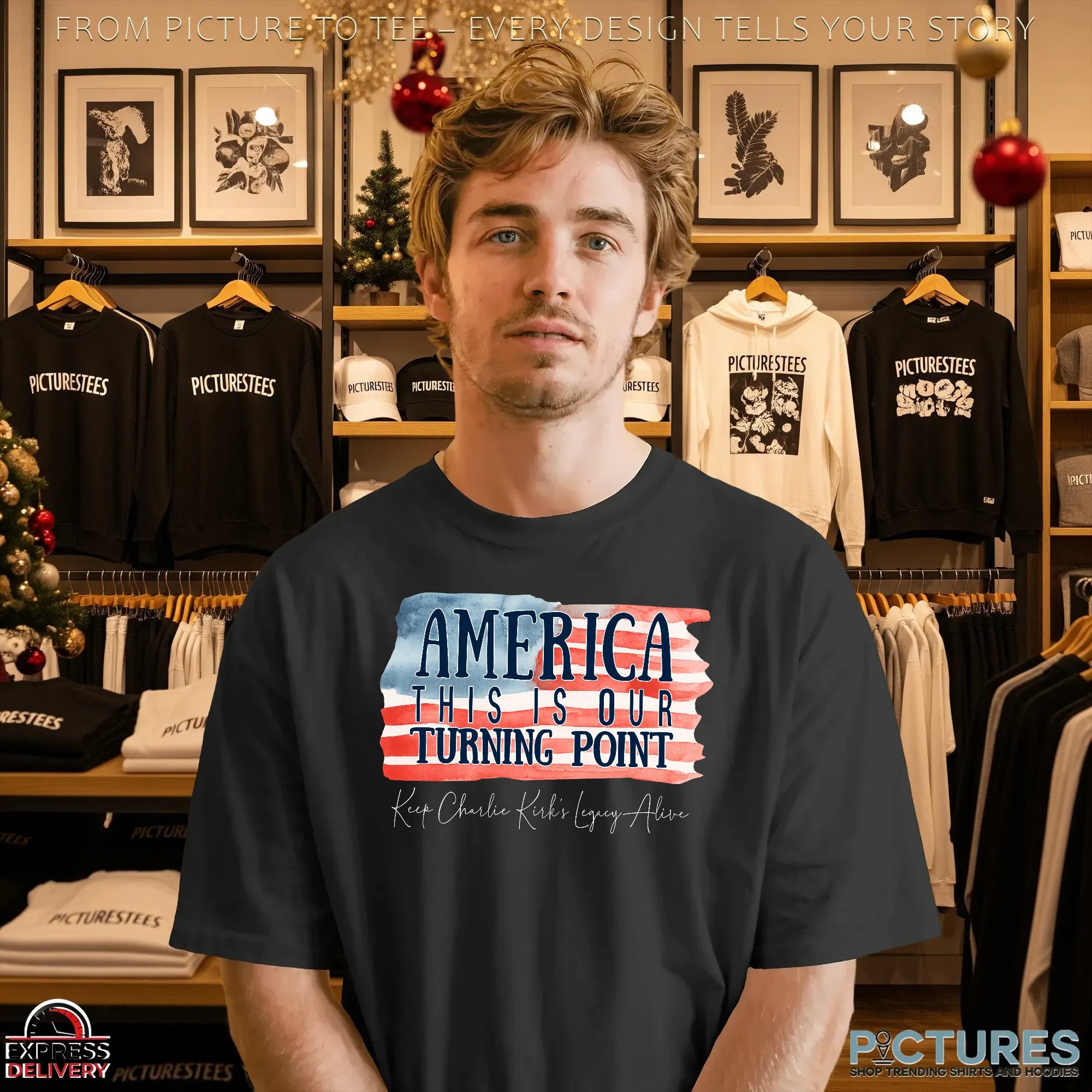 America This Is Our Turning Point Keep Charlie Kirk's Legacy Alive T Shirt America This Is Our Turning Point Keep Charlie Kirk's Legacy Alive T Shirt