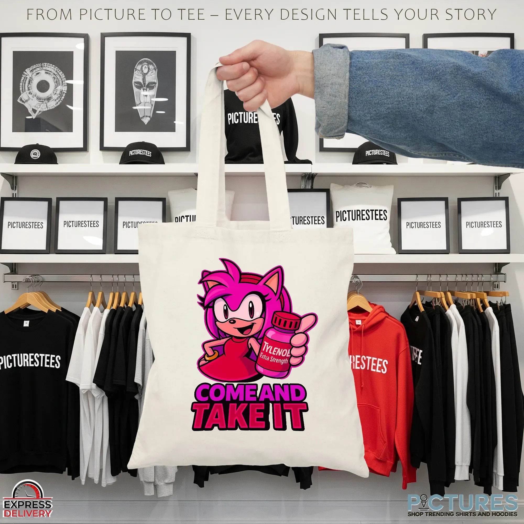 Amy Rose Tylenol Come and Take It Sonic Parody Meme T Shirt Amy Rose Tylenol Come and Take It Sonic Parody Meme T Shirt