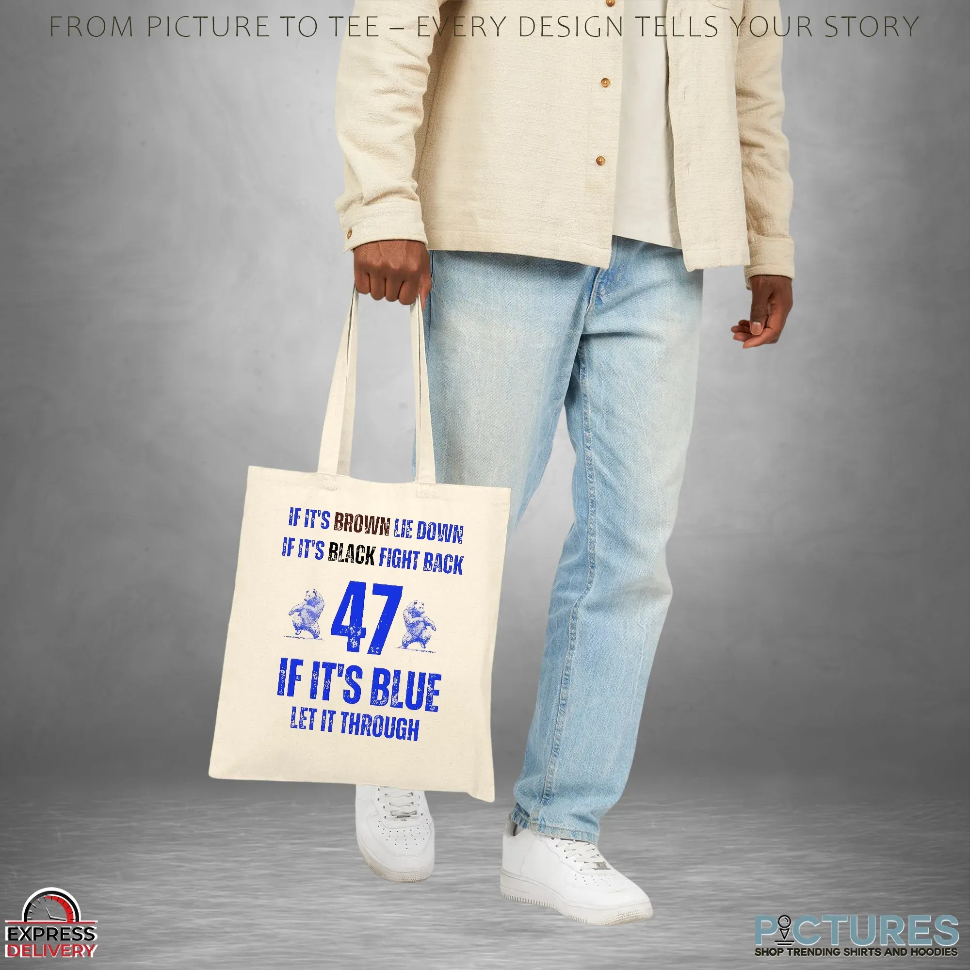 BYU Cougars Football If It’s Brown Lie Down If It’s Black Fight Back 47 If It’s Blue Let It Through T Shirt