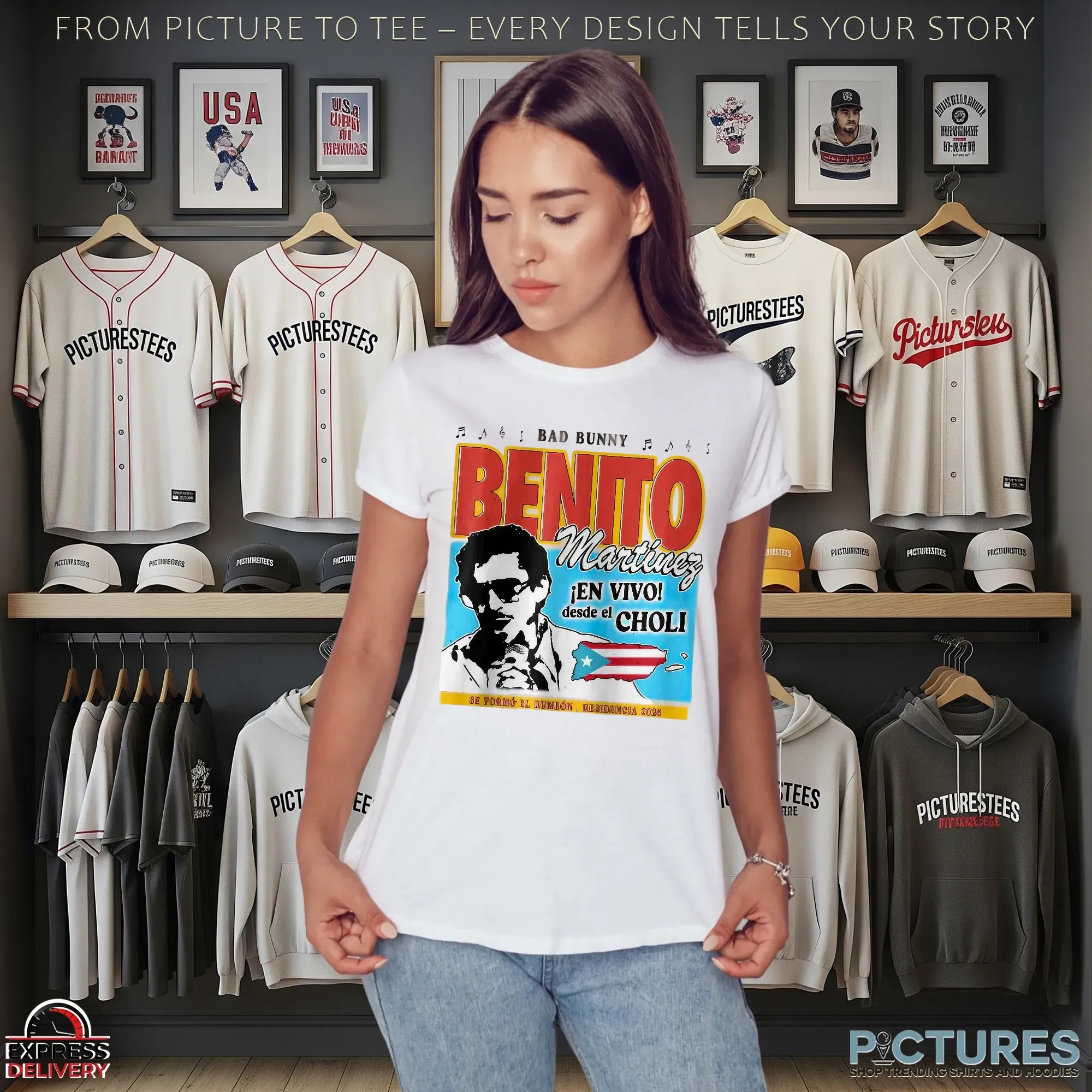 Bad Bunny Benito Martinez En Vivo Desde El Choli 2025 T Shirt Bad Bunny Benito Martinez En Vivo Desde El Choli 2025 T Shirt