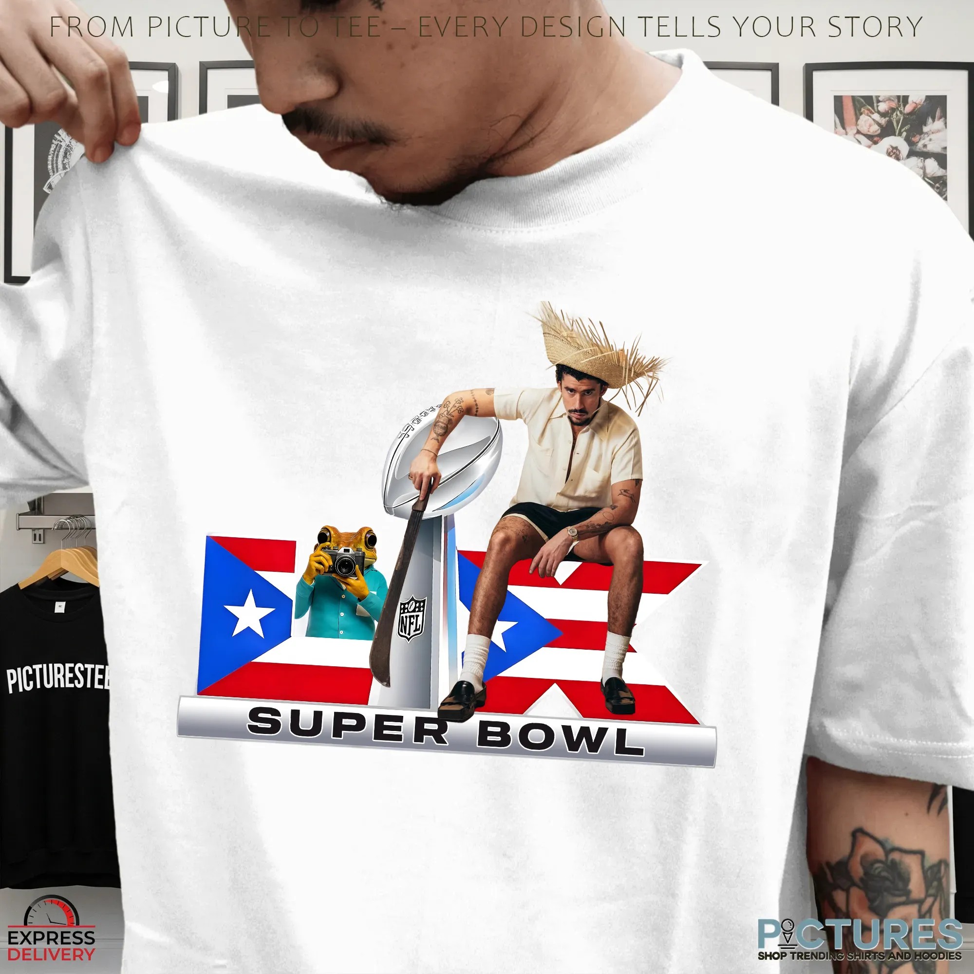 Bad Bunny Halftime Show Benito Bowl Puerto Rico Football 2026 T Shirt