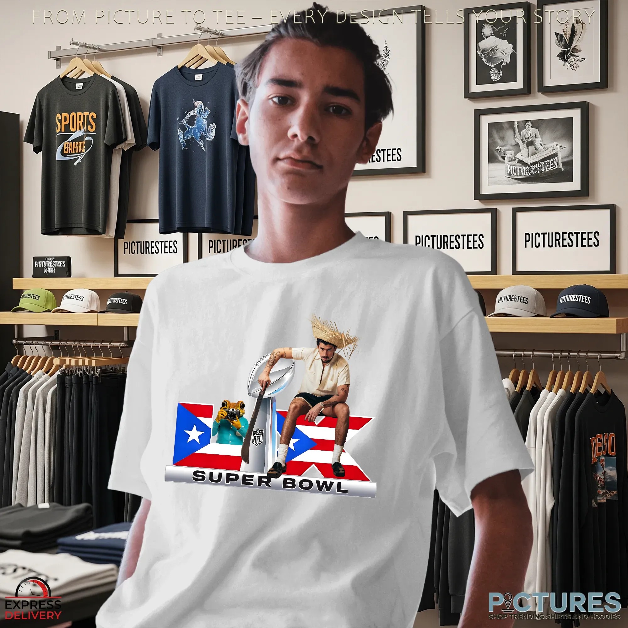 Bad Bunny Halftime Show Benito Bowl Puerto Rico Football 2026 T Shirt