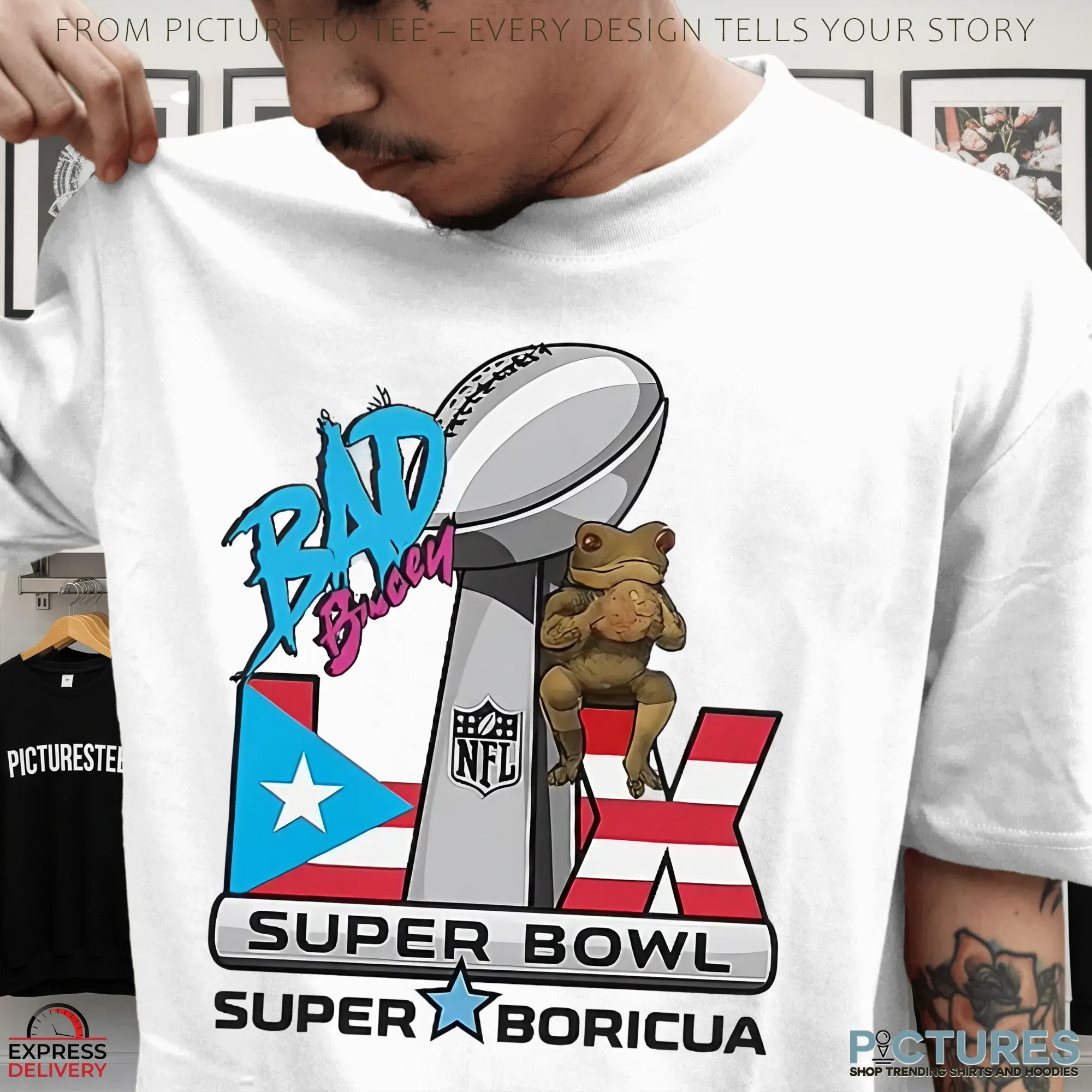 Bad Bunny X Super Bowl Benito Bowl 2026 Puerto Rico Flag Shirt