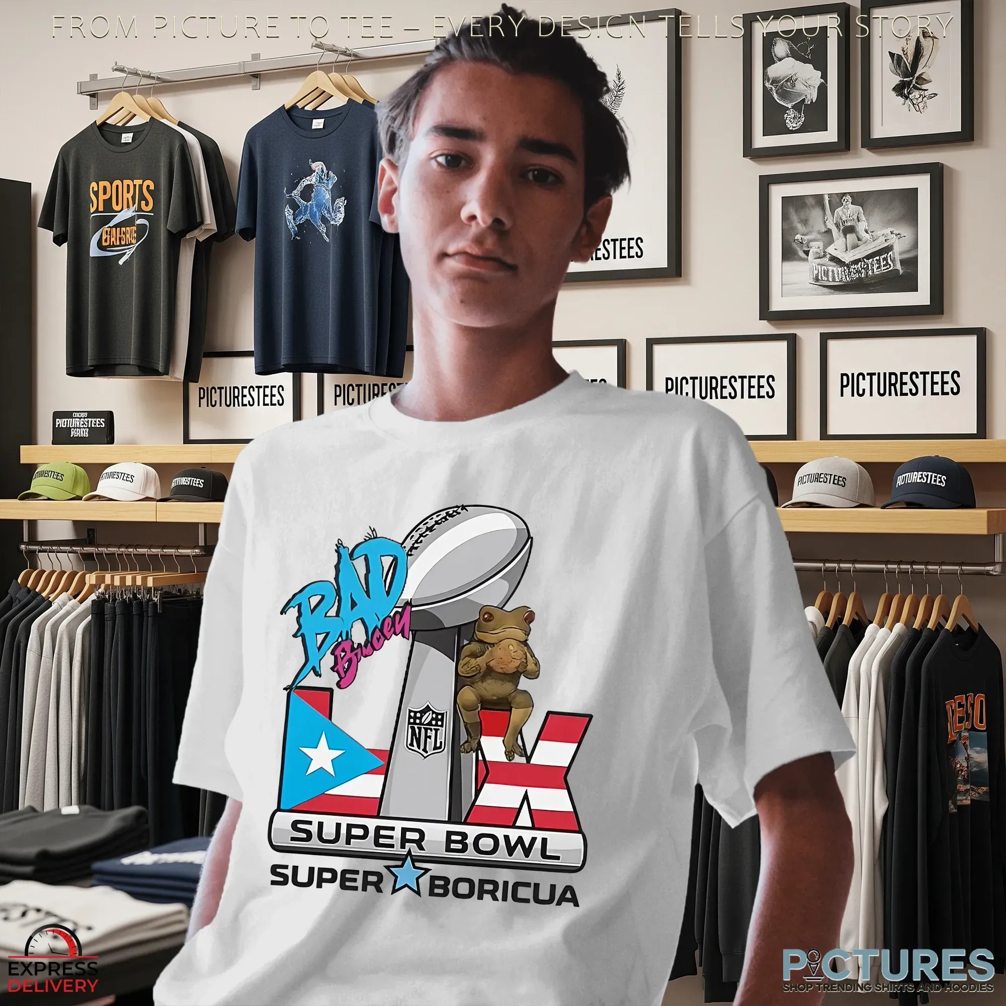 Bad Bunny X Super Bowl Benito Bowl 2026 Puerto Rico Flag Shirt