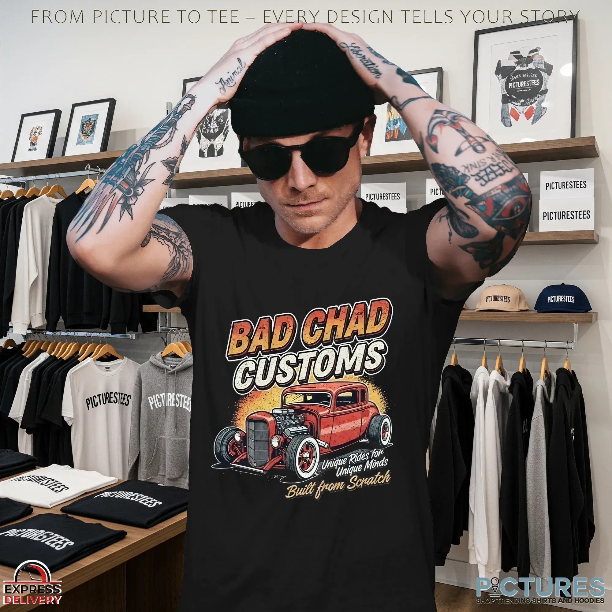 Bad Chad Customs Unique Rides Minds Unique Built From Scratch Shirt