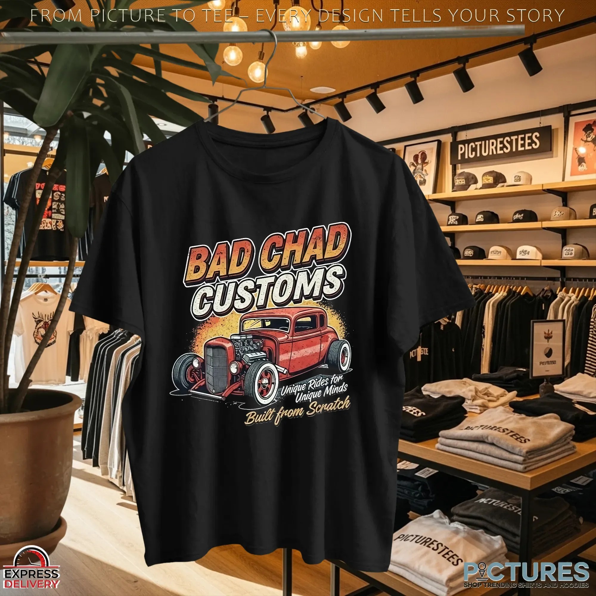 Bad Chad Customs Unique Rides Minds Unique Built From Scratch Shirt
