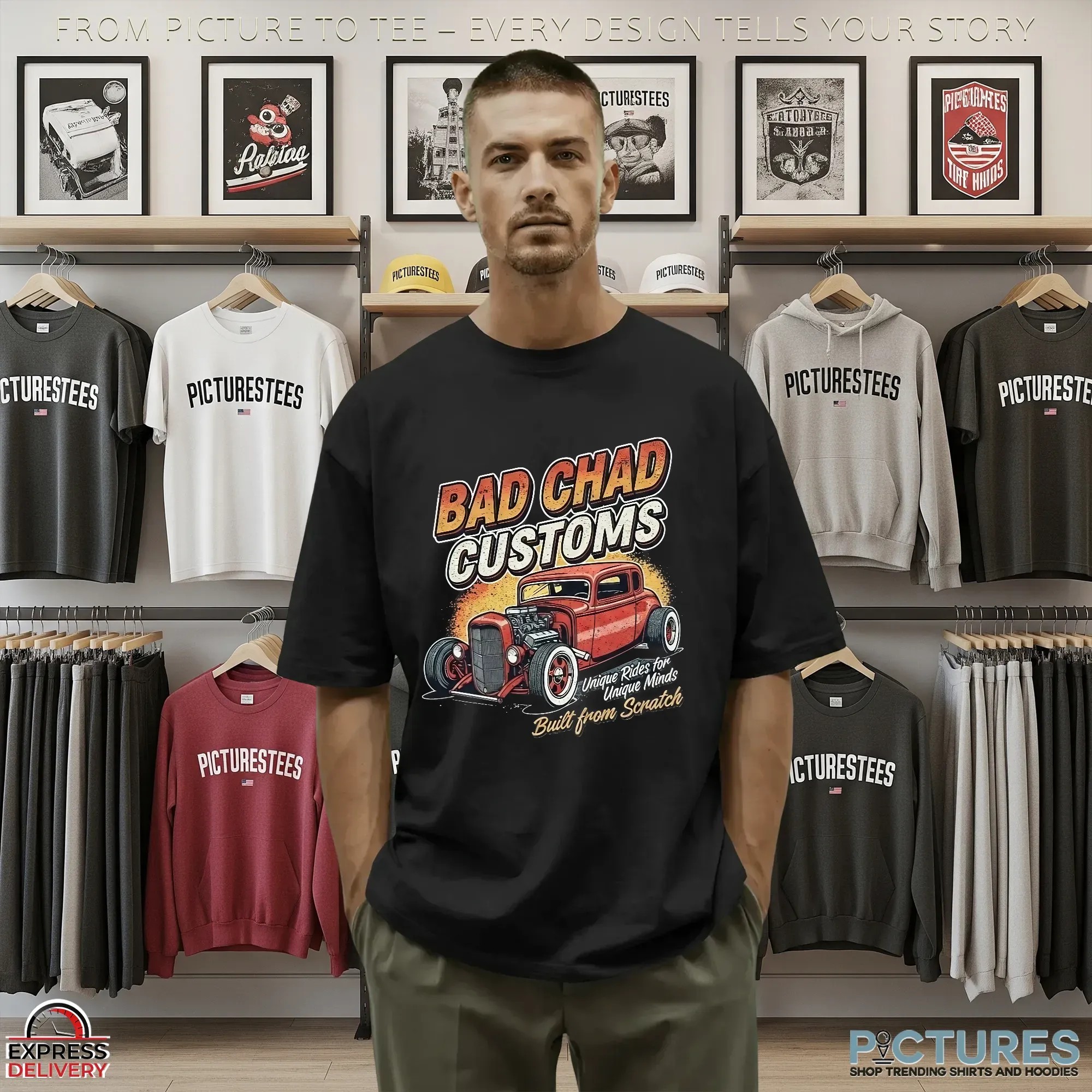 Bad Chad Customs Unique Rides Minds Unique Built From Scratch Shirt