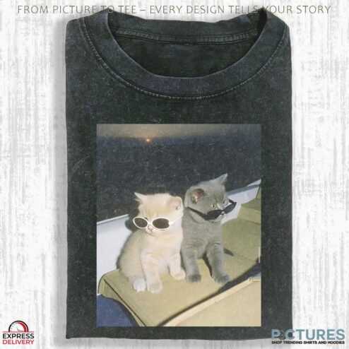 Badass Cat With Sunglasses Meme T Shirt