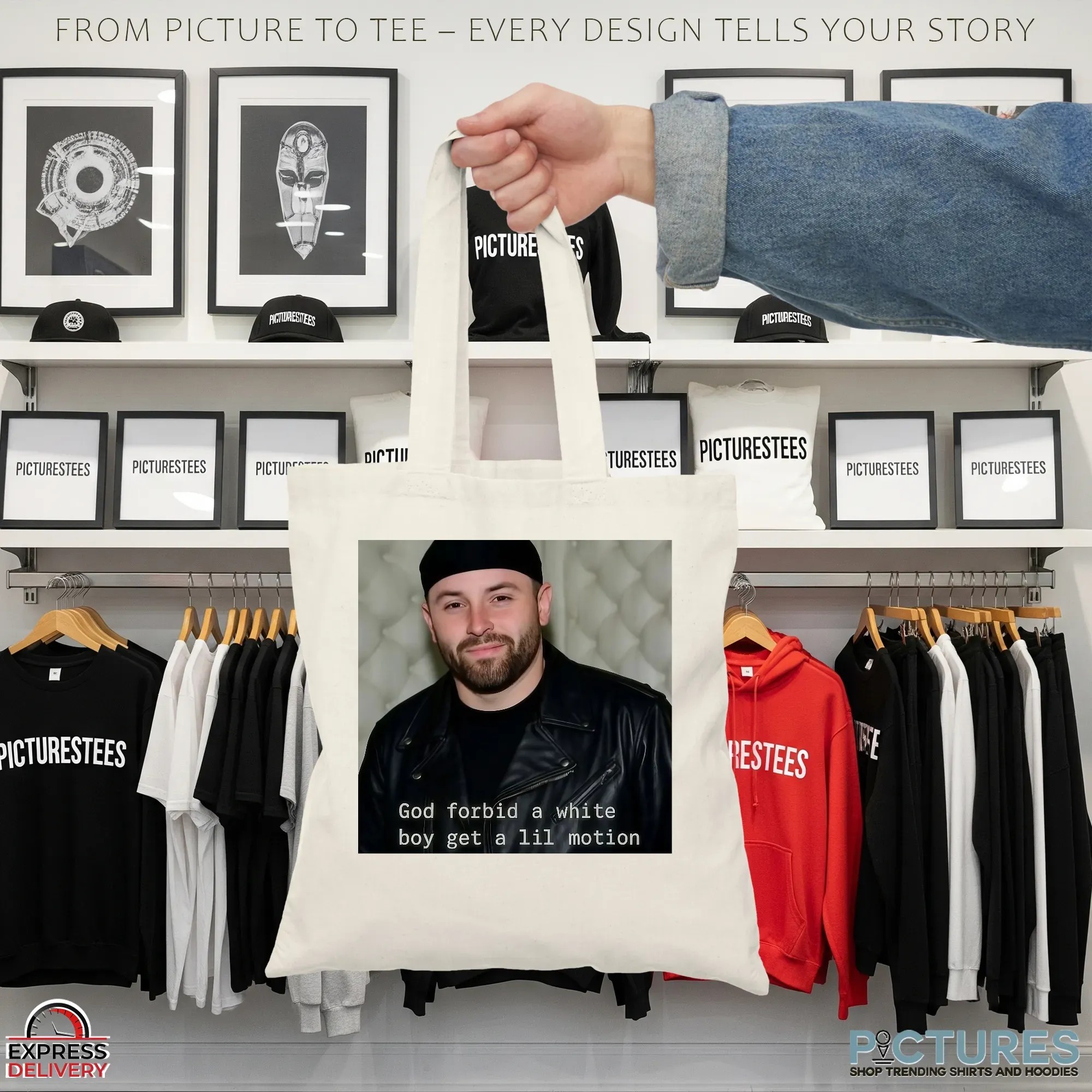 Baker Buccaneers God Forbid A White Boy Get A Lil Motion Photo T Shirt Baker Buccaneers God Forbid A White Boy Get A Lil Motion Photo T Shirt