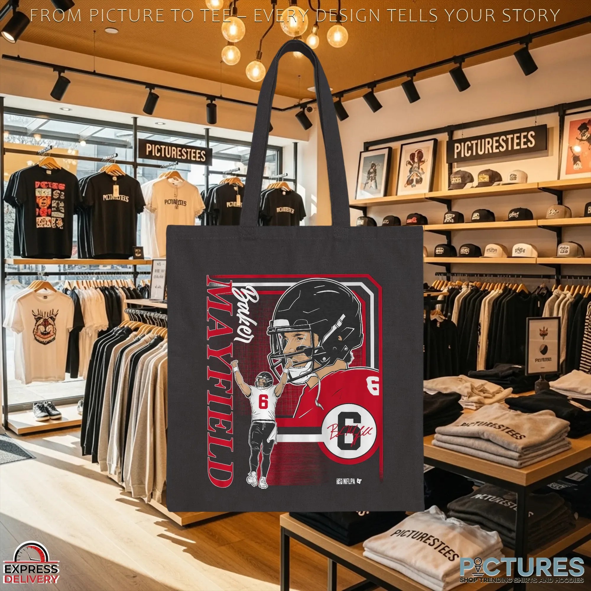 Baker Mayfield Collage Frame Vintage T Shirt