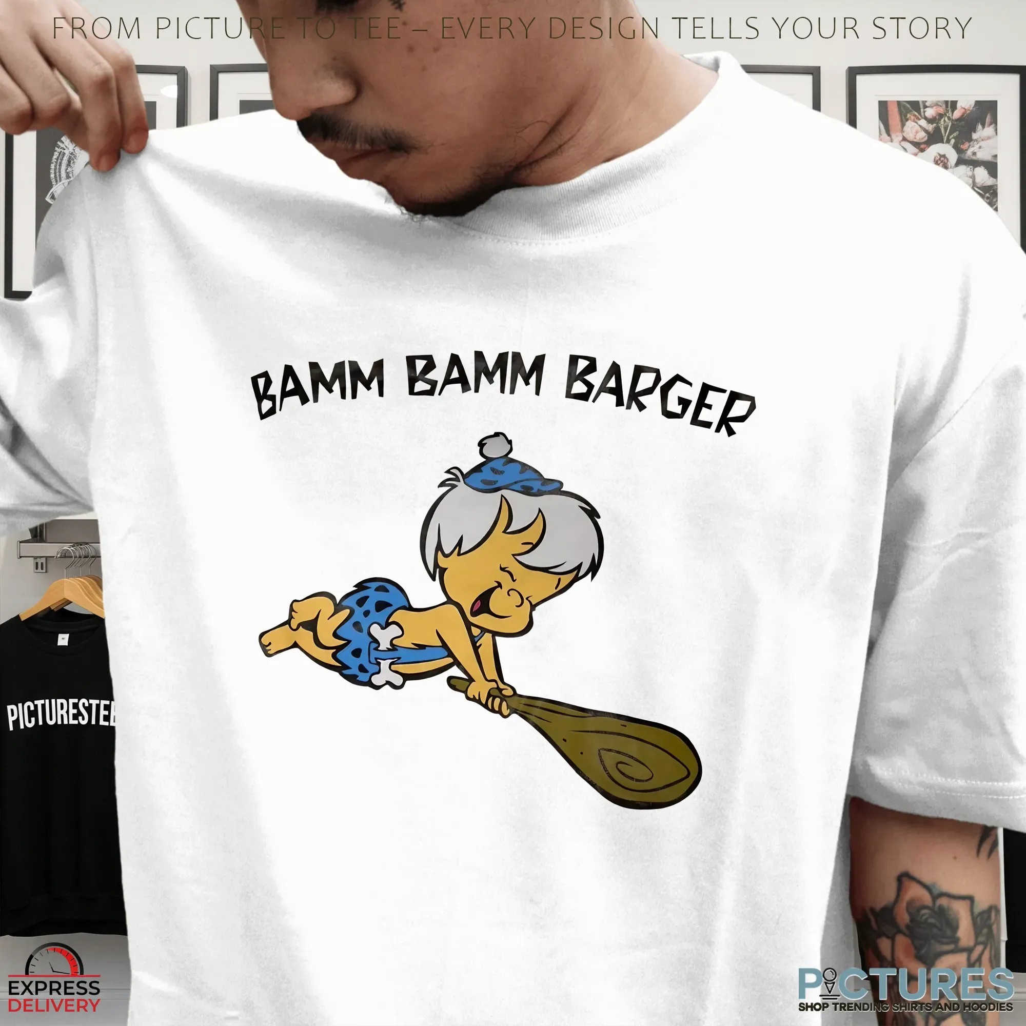 Bamm Bamm Barger The Flintstones Lights Up Lets Go T Shirt