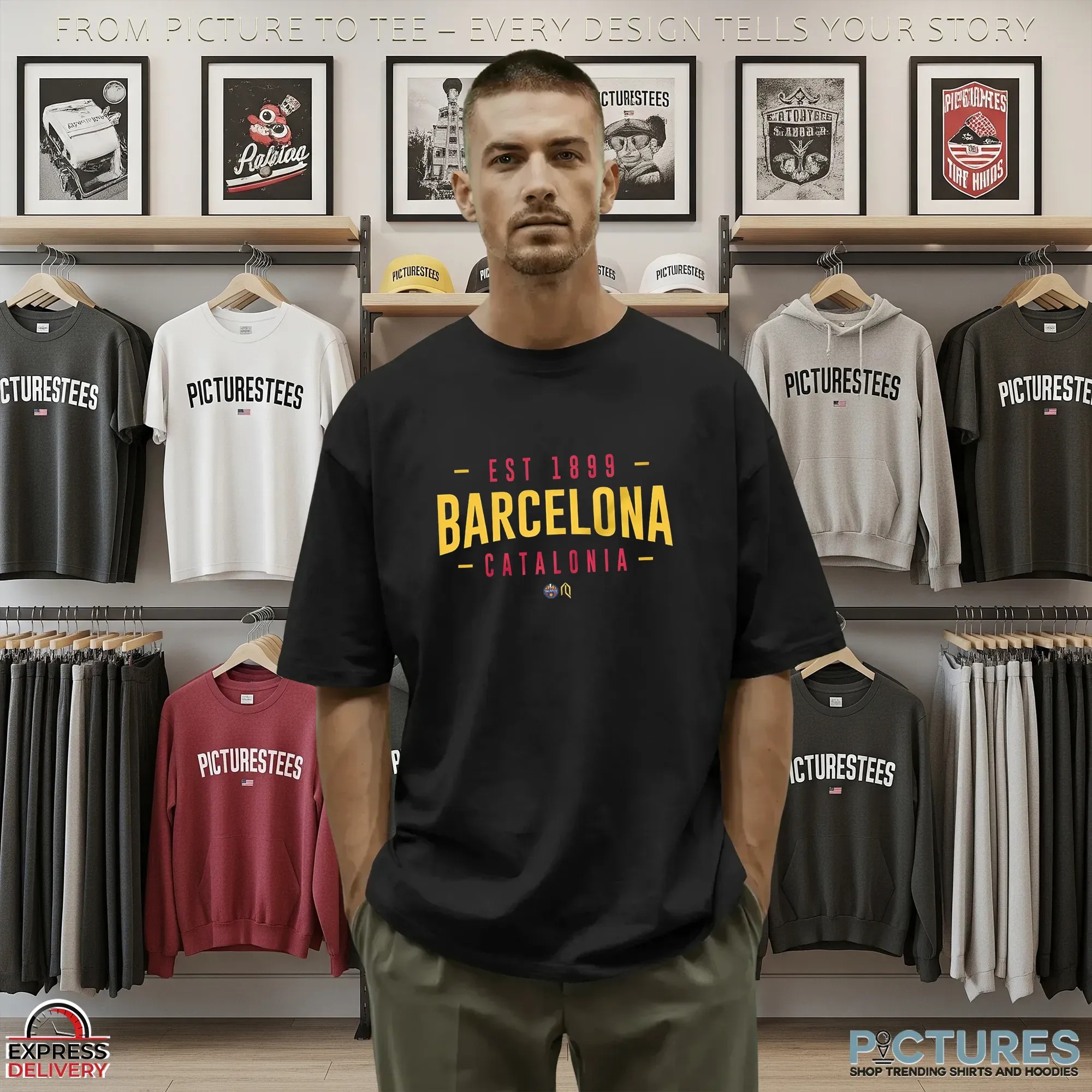 Barcelona Catalonia Est 1899 T Shirt