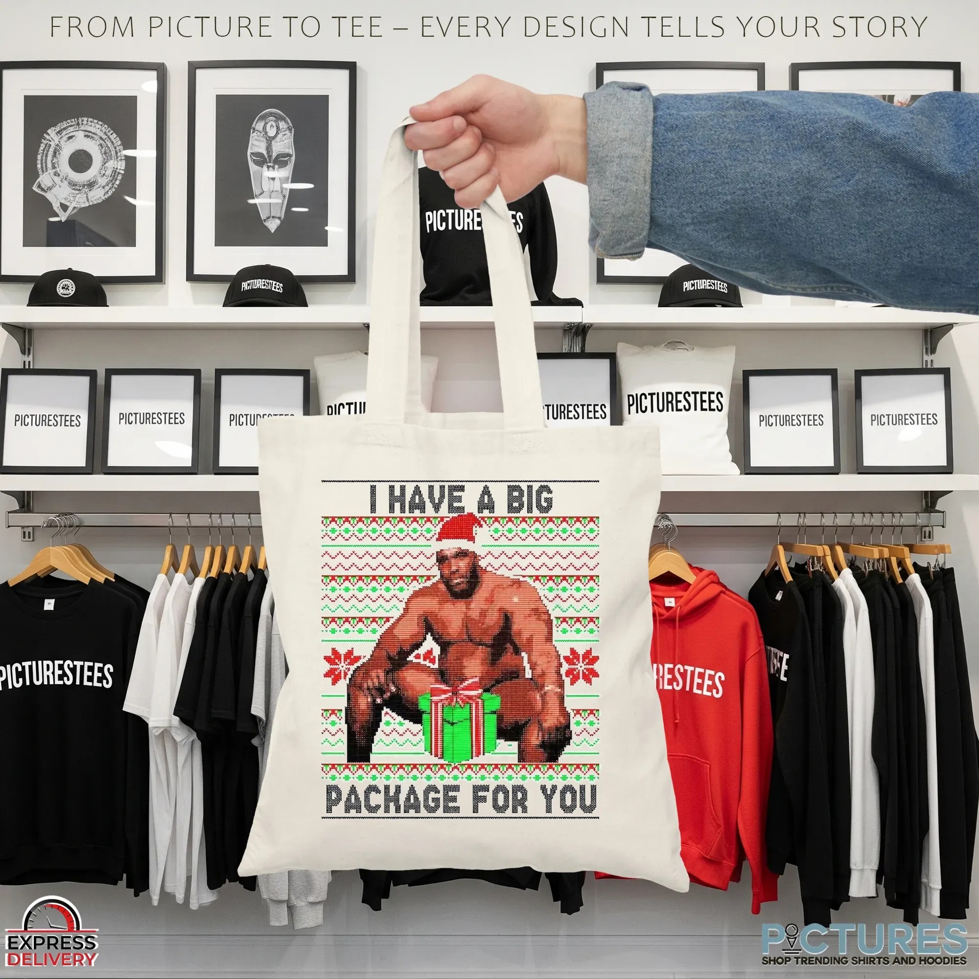 Barry Wood I Have A Big Package For You Ugly Christmas Xmas Meme T Shirt