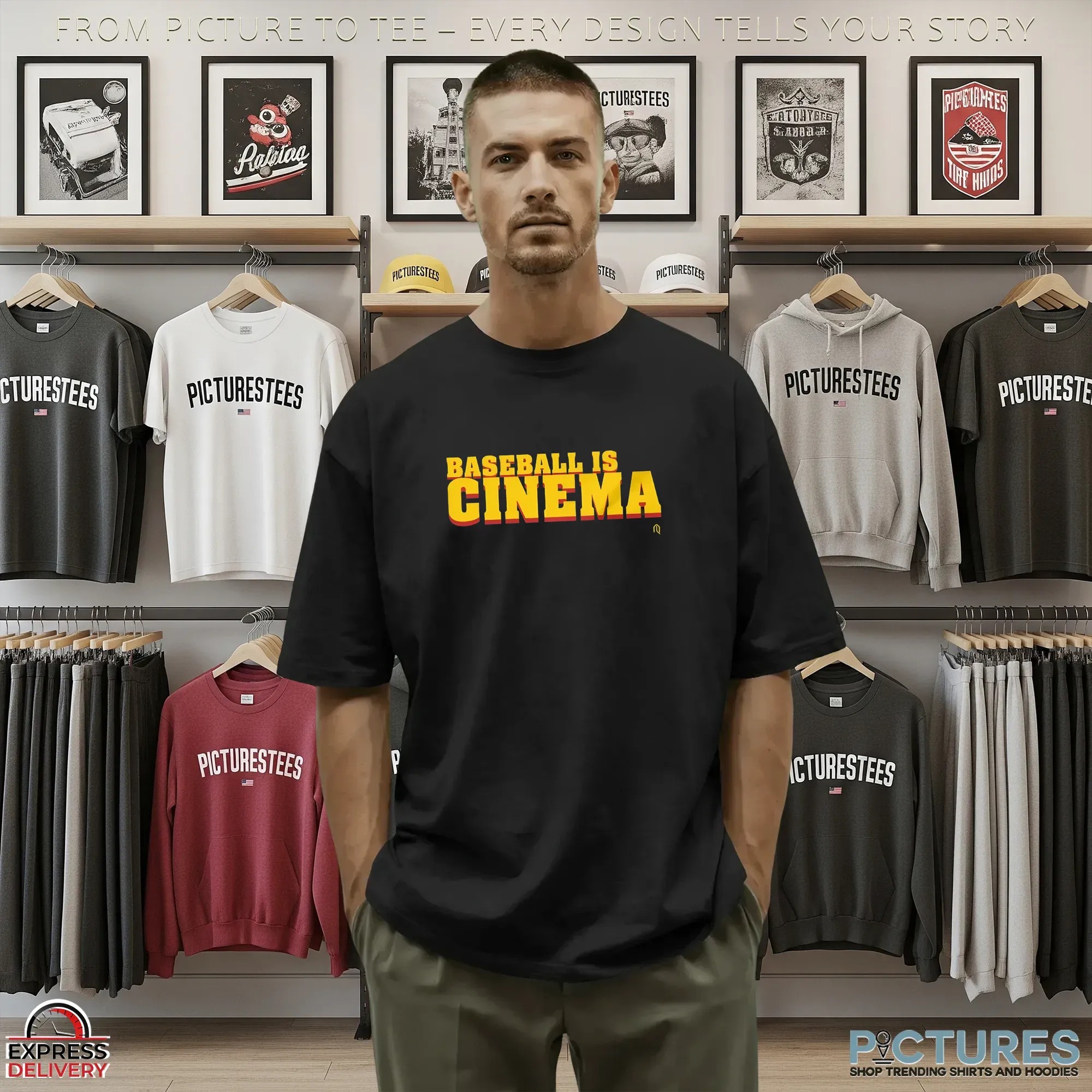 Baseball Is Cinema Directed By John Demarsico 2 Sides T Shirt
