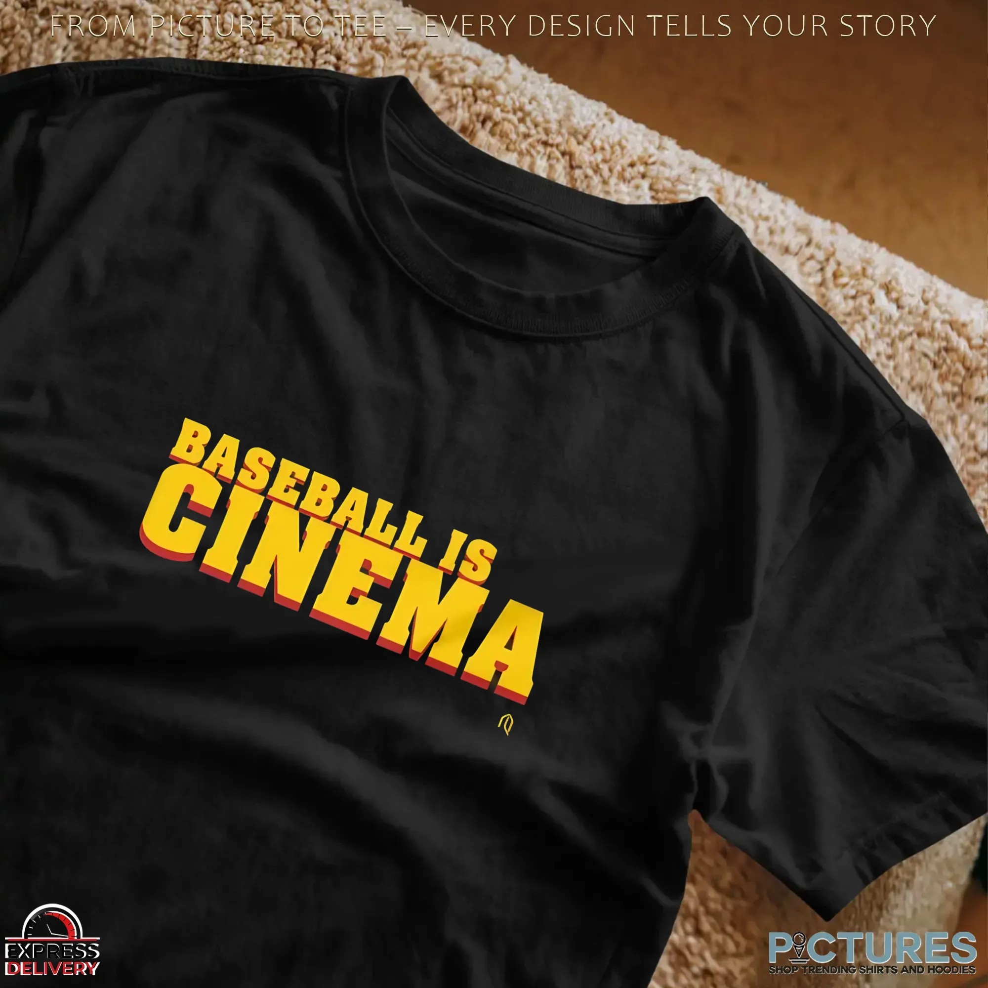 Baseball Is Cinema Directed By John Demarsico 2 Sides T Shirt