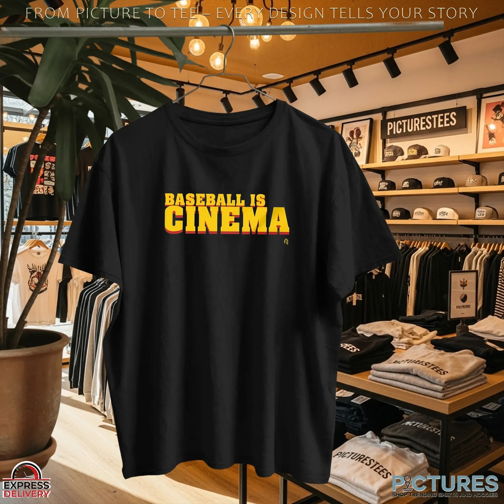 Baseball Is Cinema Directed By John Demarsico 2 Sides T Shirt