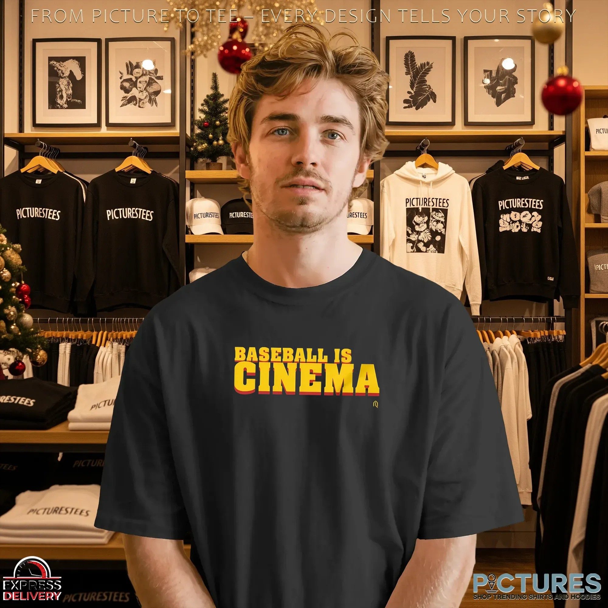 Baseball Is Cinema Directed By John Demarsico 2 Sides T Shirt