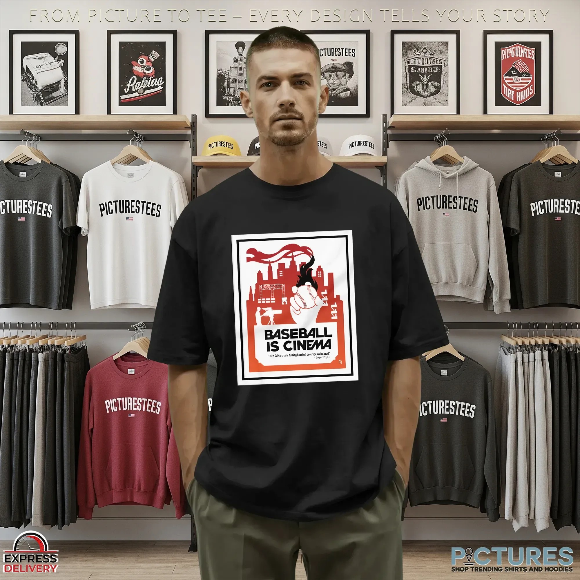 Baseball Is Cinema Movie Poster T Shirt