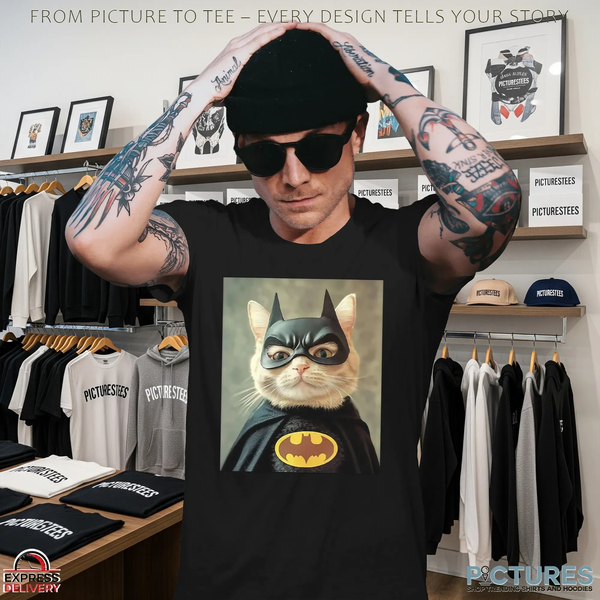 Batman Cat Meme T Shirt