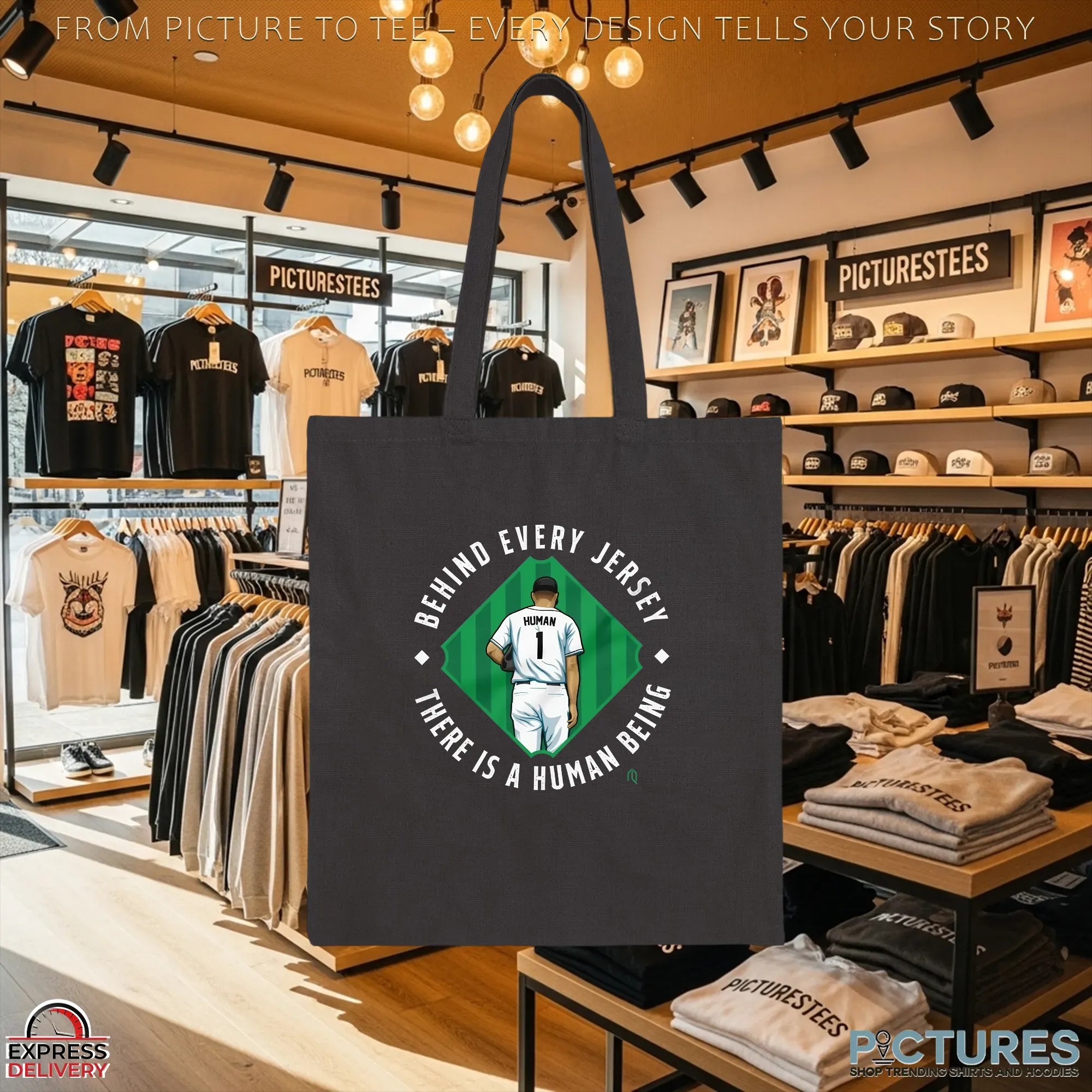 Behind The Jersey There Is A Human Being Graphic T Shirt