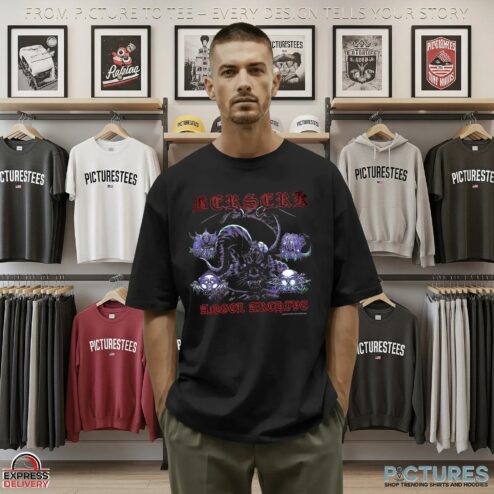 Berserk God Hand Goat Demon Kentaro Miura Dark Fantasy Tribute T Shirt