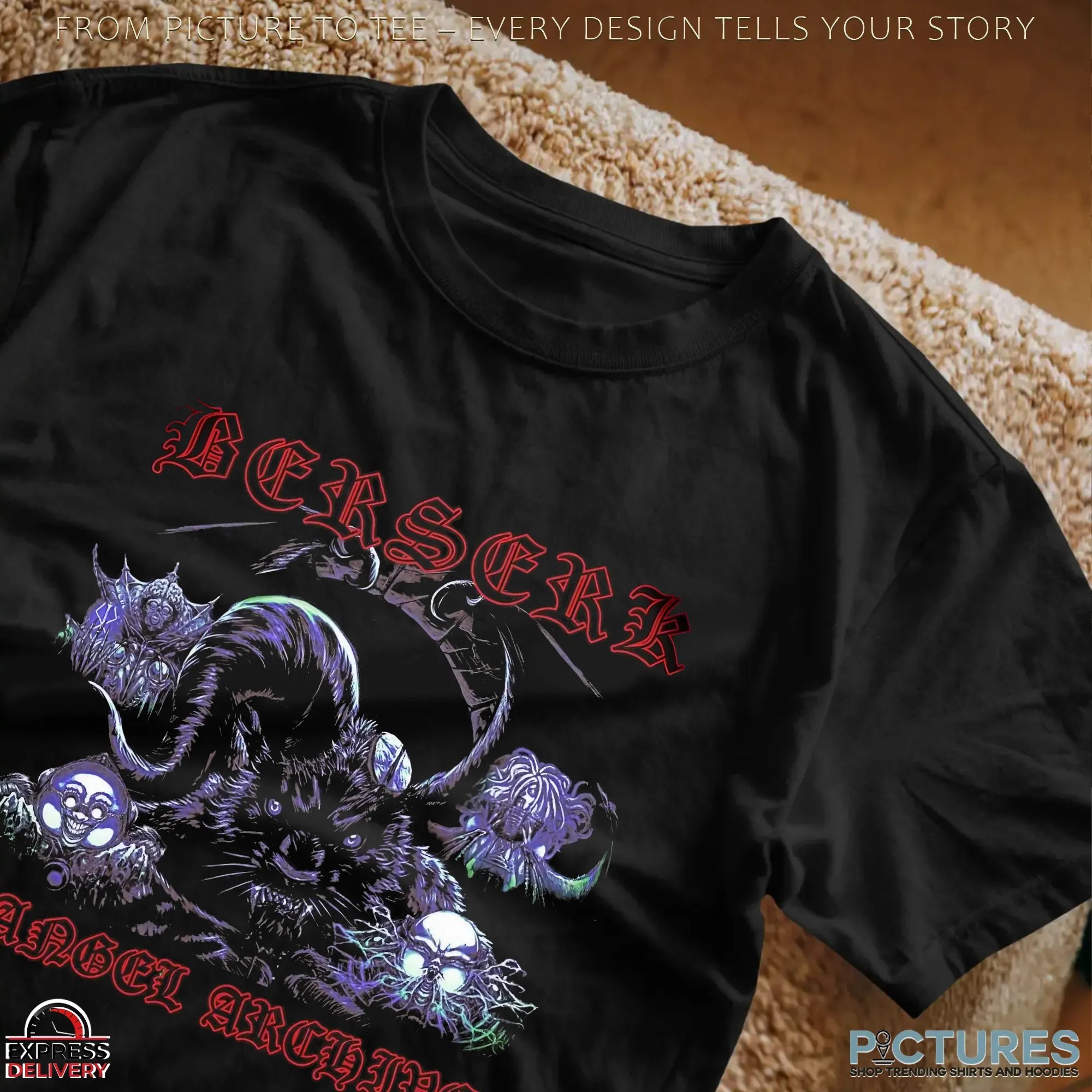 Berserk God Hand Goat Demon Kentaro Miura Dark Fantasy Tribute T Shirt