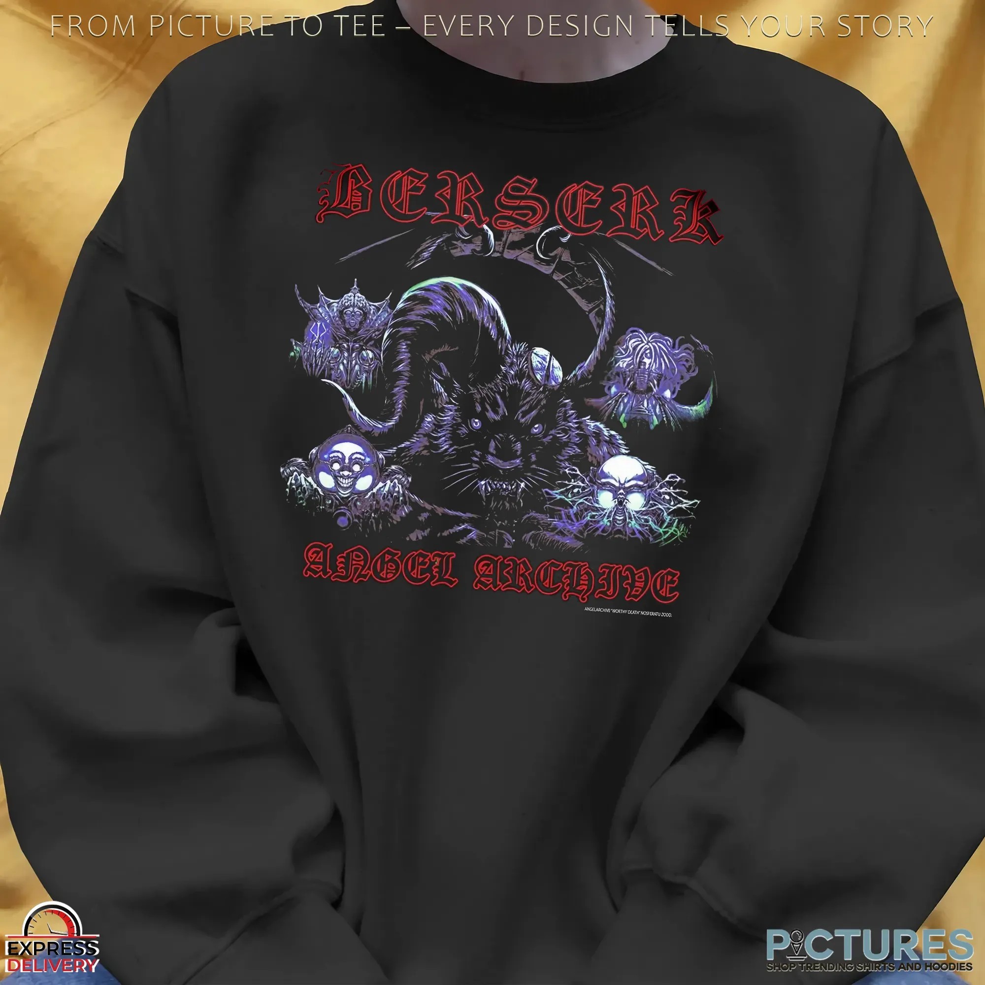 Berserk God Hand Goat Demon Kentaro Miura Dark Fantasy Tribute T Shirt