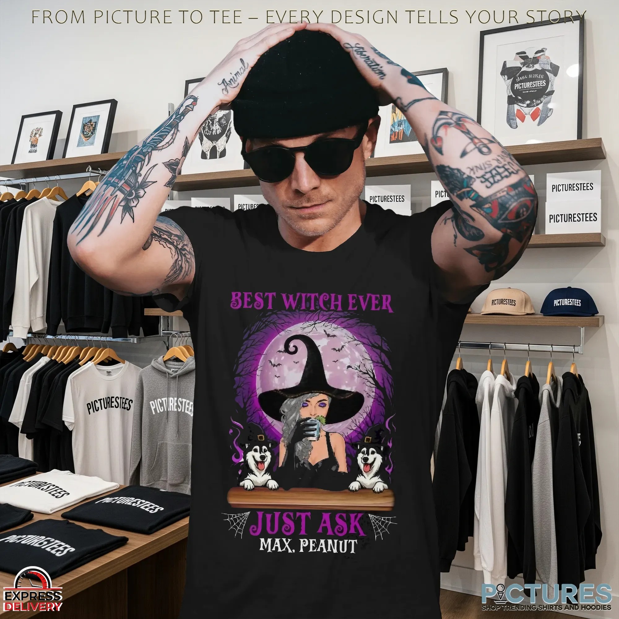 Best Witch Ever Just Ask Customized Name Awesome Husky Halloween T Shirt