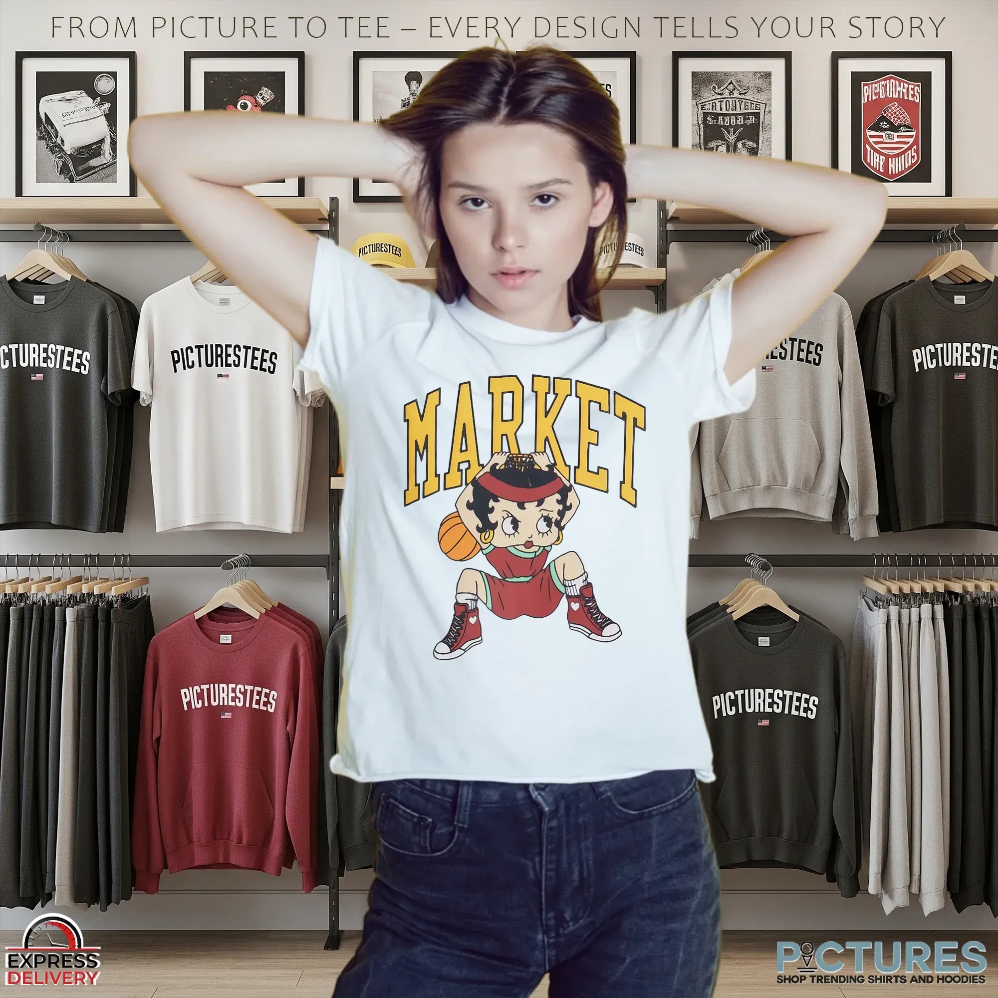 Betty Boop Dunking Parody T Shirt