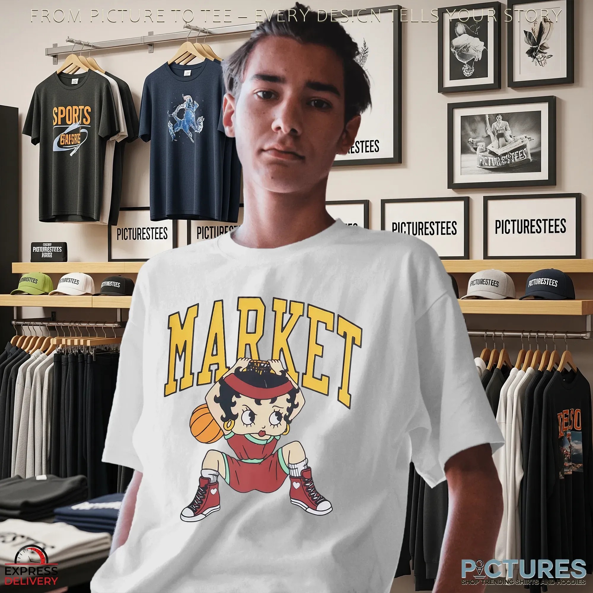 Betty Boop Dunking Parody T Shirt Betty Boop Dunking Parody T Shirt
