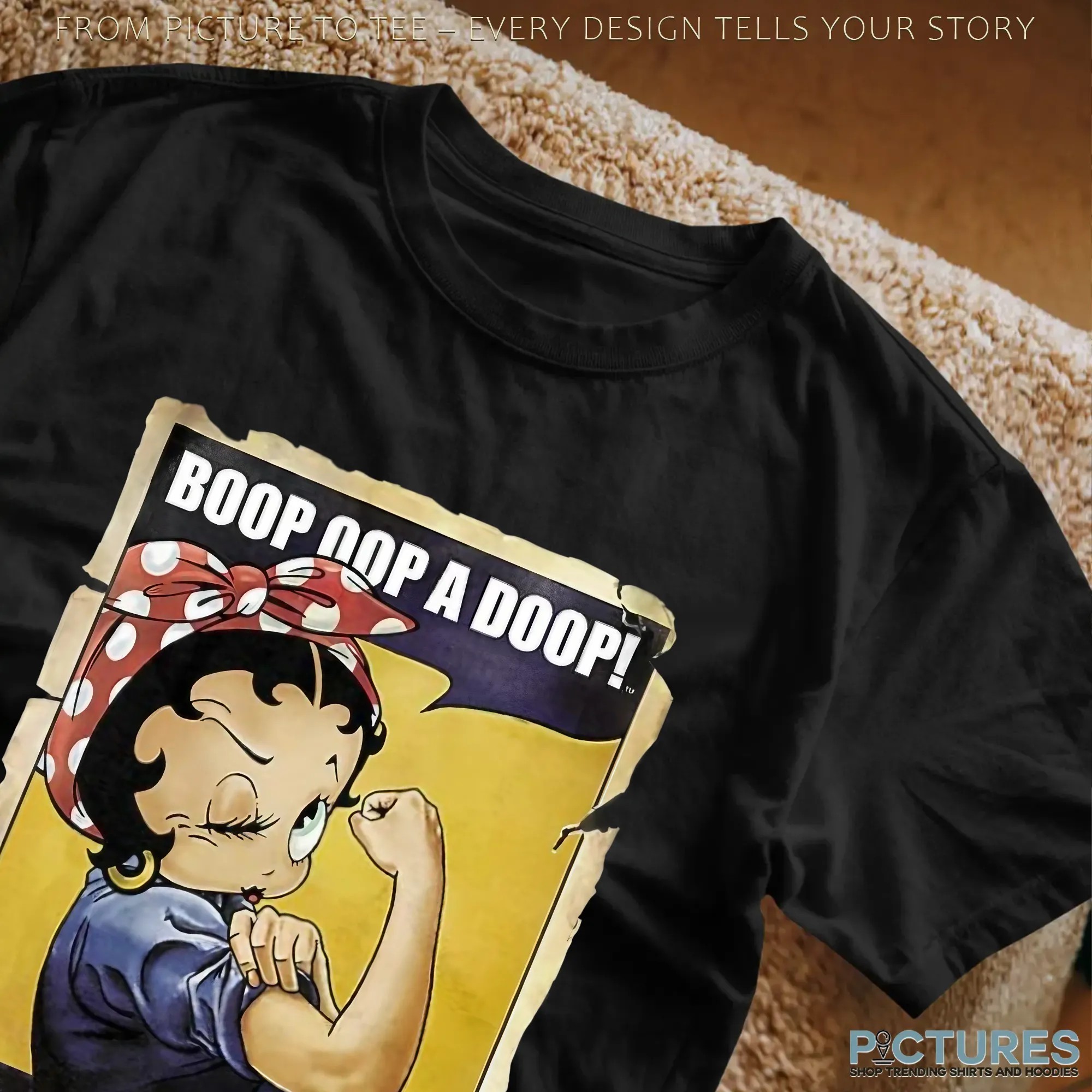 Betty Boop Rosie the Riveter Boop Oop a Doop Parody Meme T Shirt Betty Boop Rosie the Riveter Boop Oop a Doop Parody Meme T Shirt