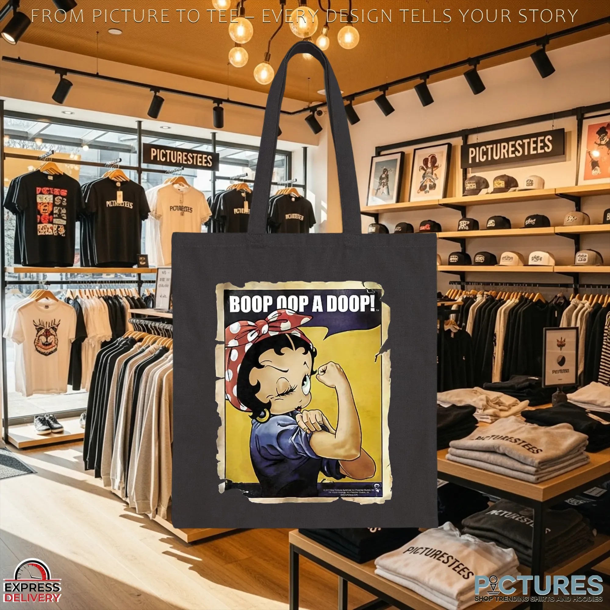 Betty Boop Rosie the Riveter Boop Oop a Doop Parody Meme T Shirt Betty Boop Rosie the Riveter Boop Oop a Doop Parody Meme T Shirt