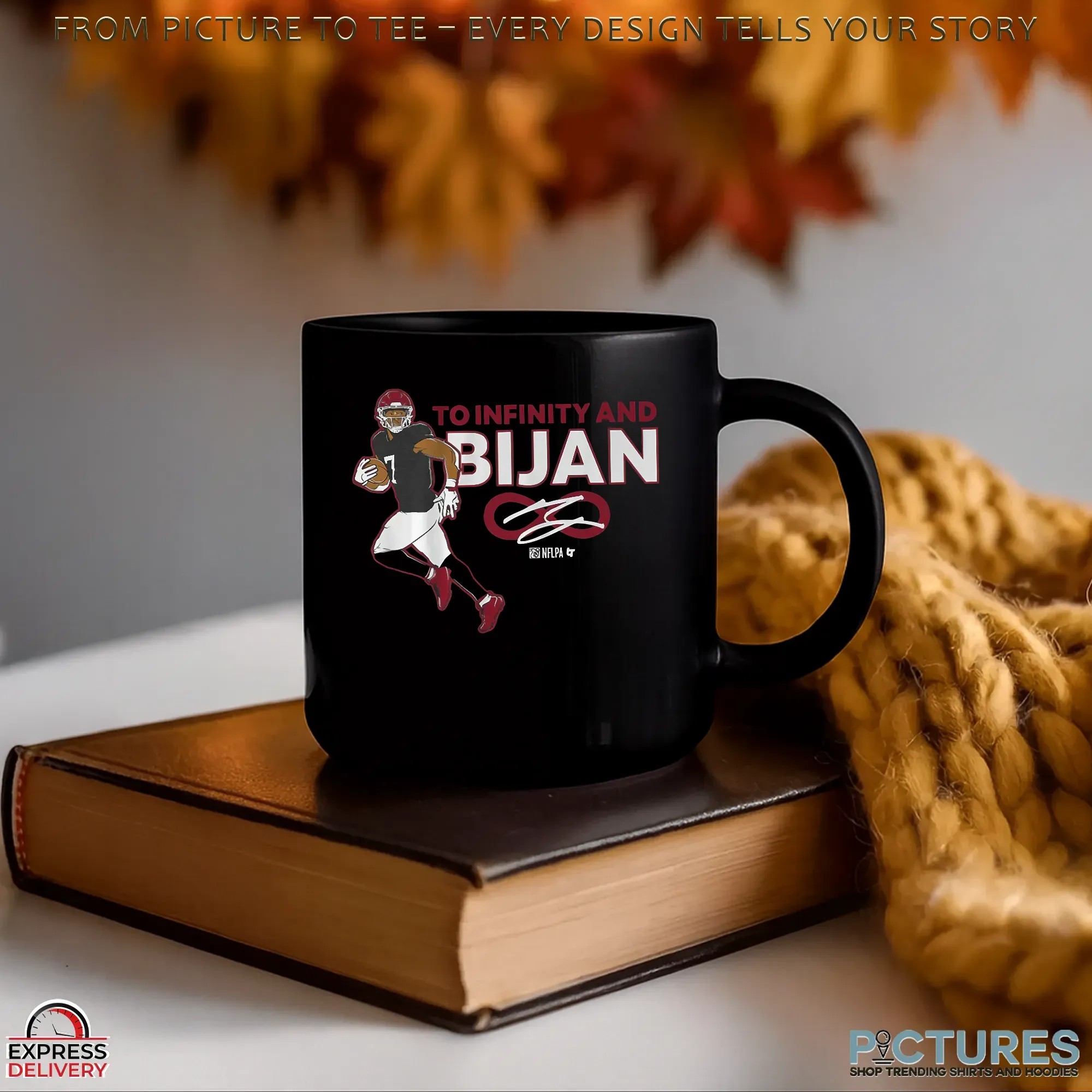 Bijan Robinson Atlanta Falcons To Infinity and Bijan Signature T Shirt