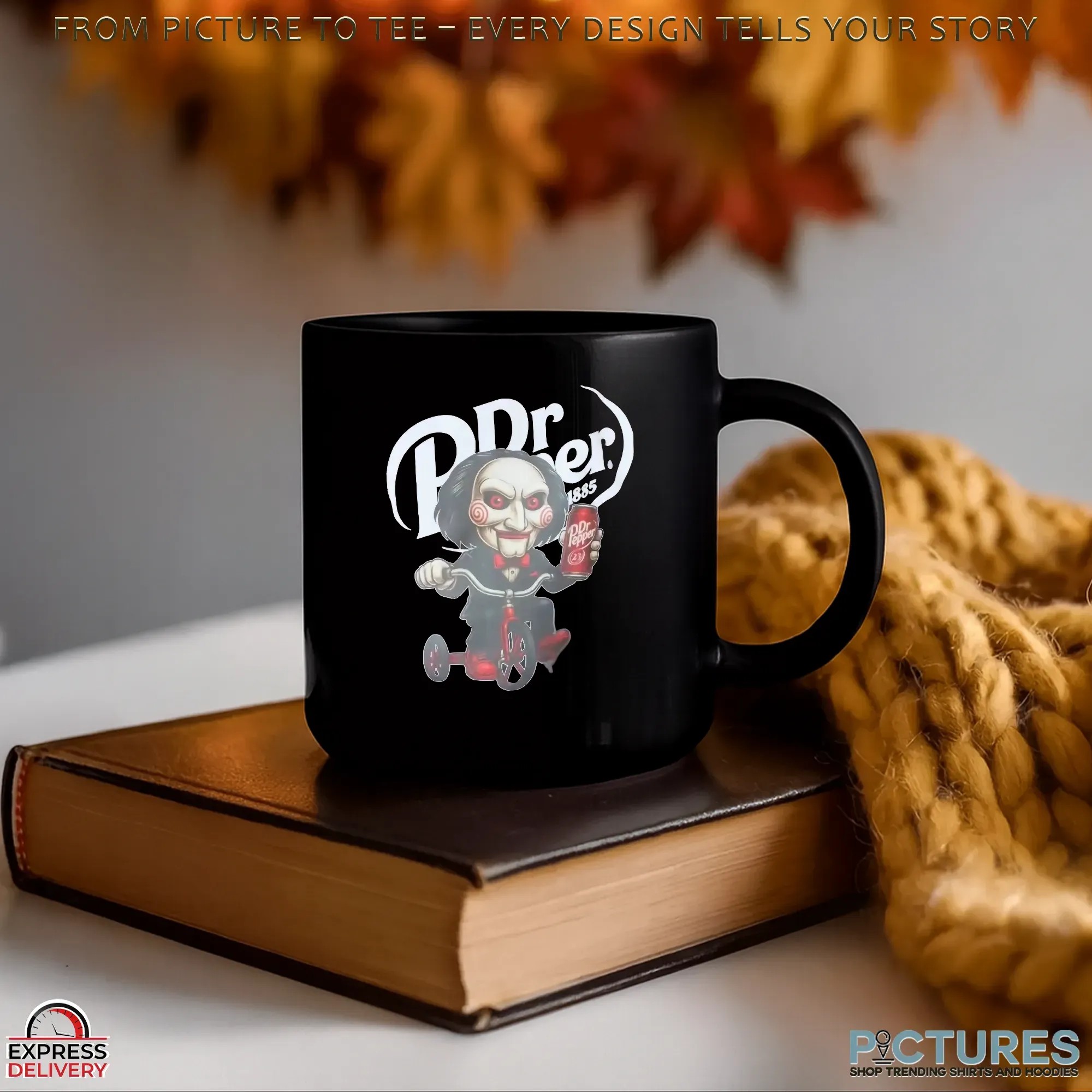 Billy The Puppet Riding Tricycle Dr Pepper X Saw Halloween T Shirt