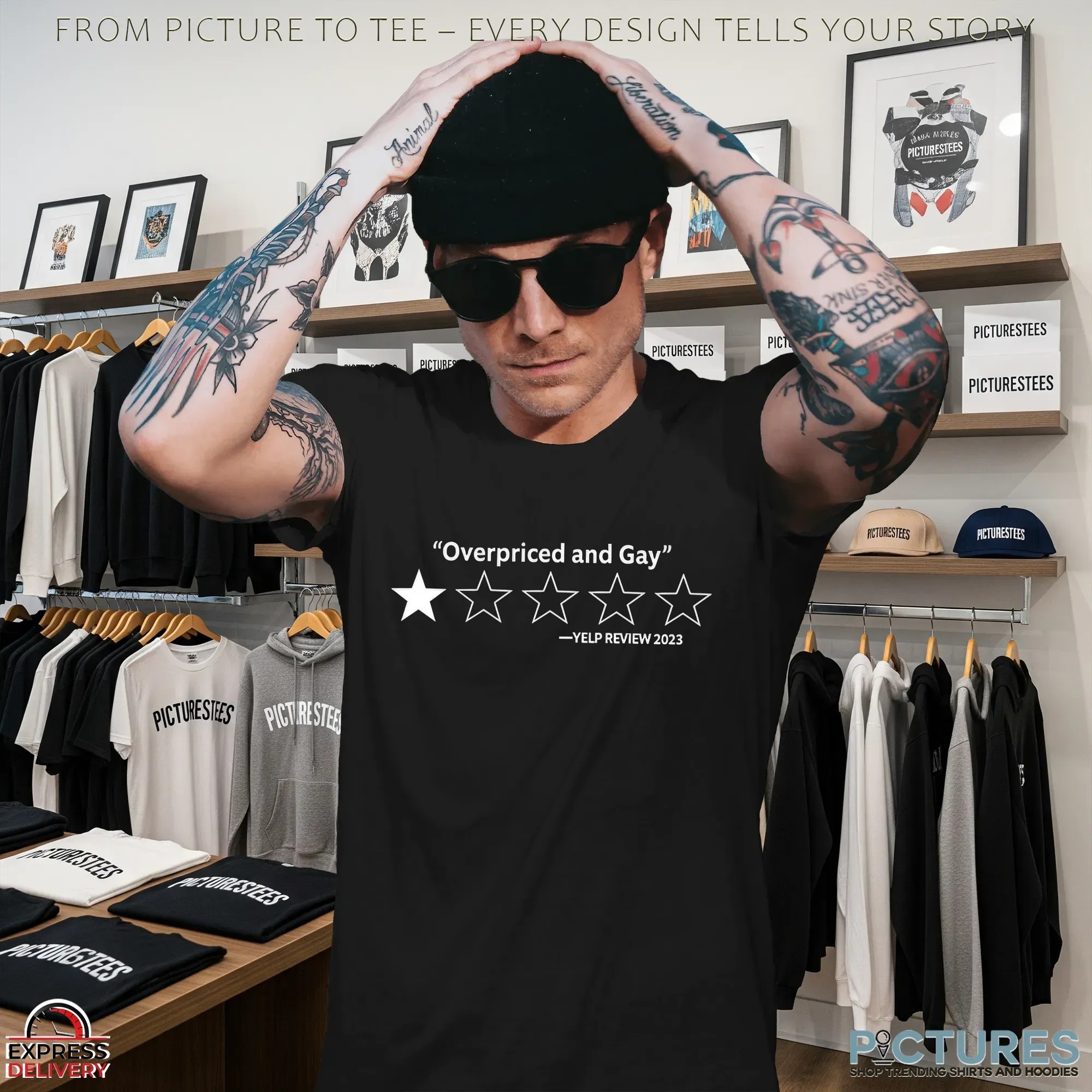 Bobcat Bonnie’s Overpriced And Gay Yelp Review 2023 Stars shirt_2