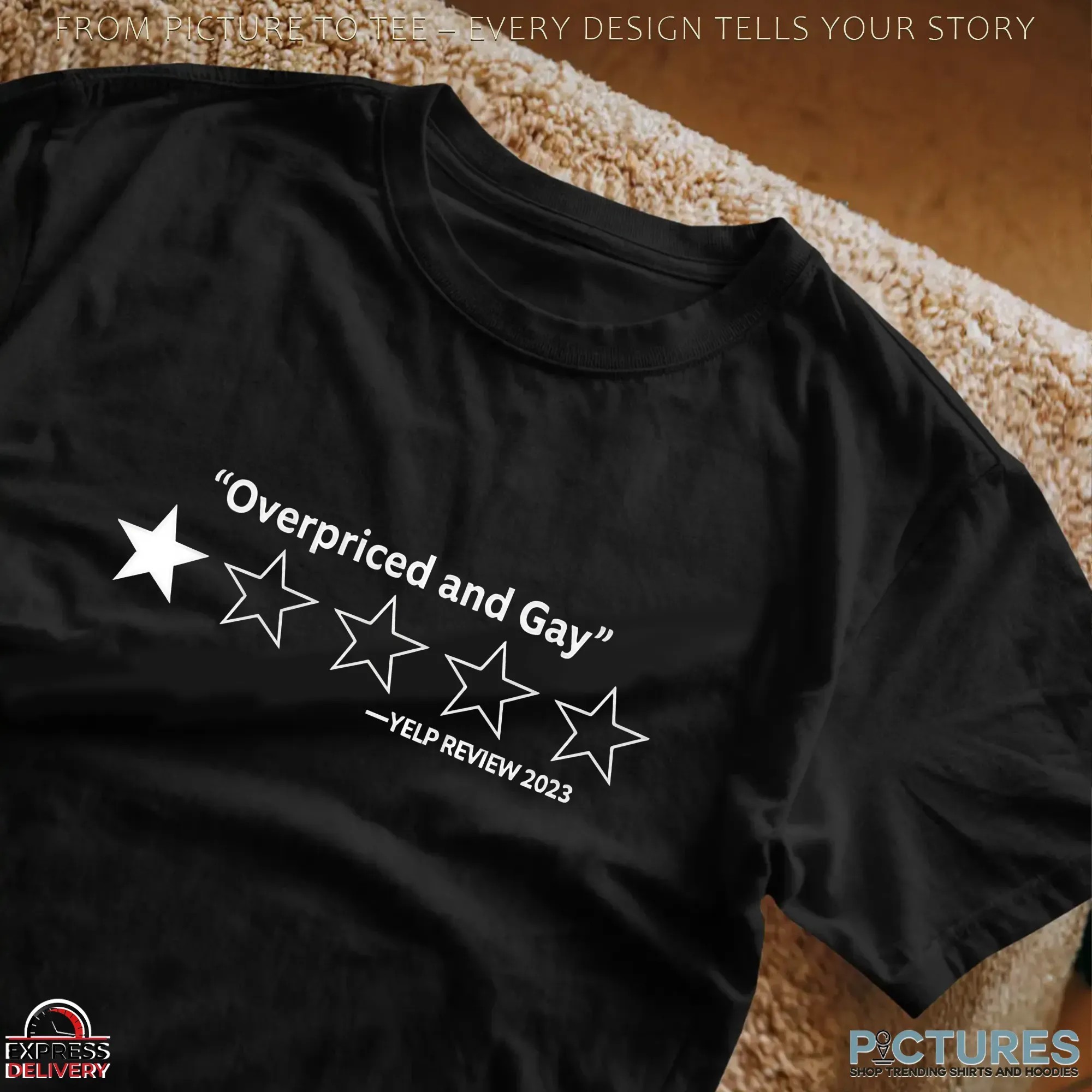 Bobcat Bonnie’s Overpriced And Gay Yelp Review 2023 Stars shirt_2