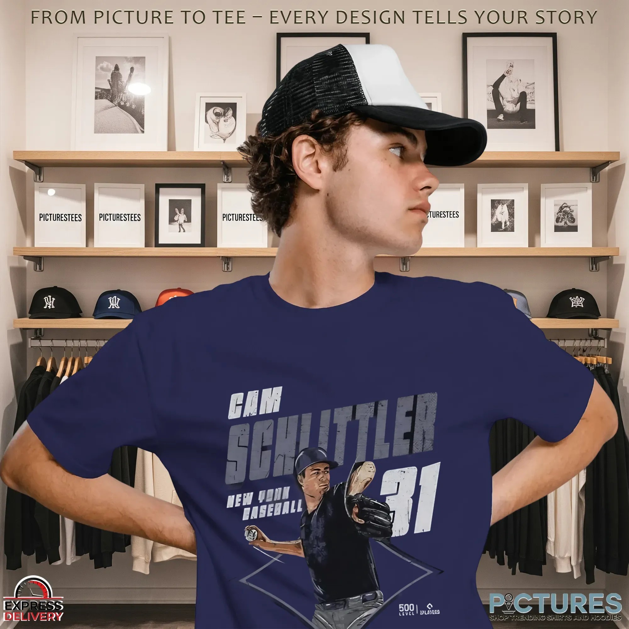 Cam Schlittler Pitching Diamond Baseball Ny Yankees Shirt