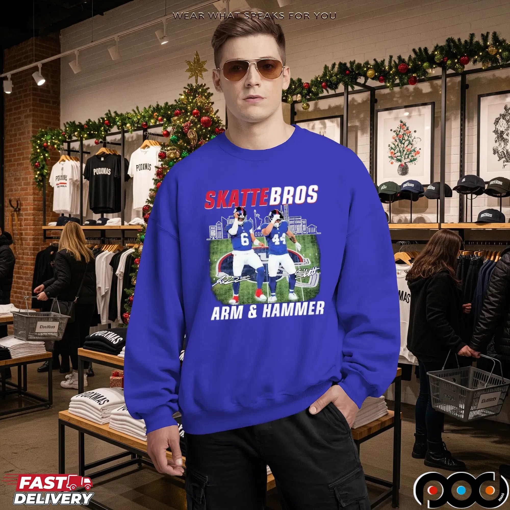 Cam Skattebo And Jaxson Dart Skattebros Arm & Hammer Dancing T Shirt