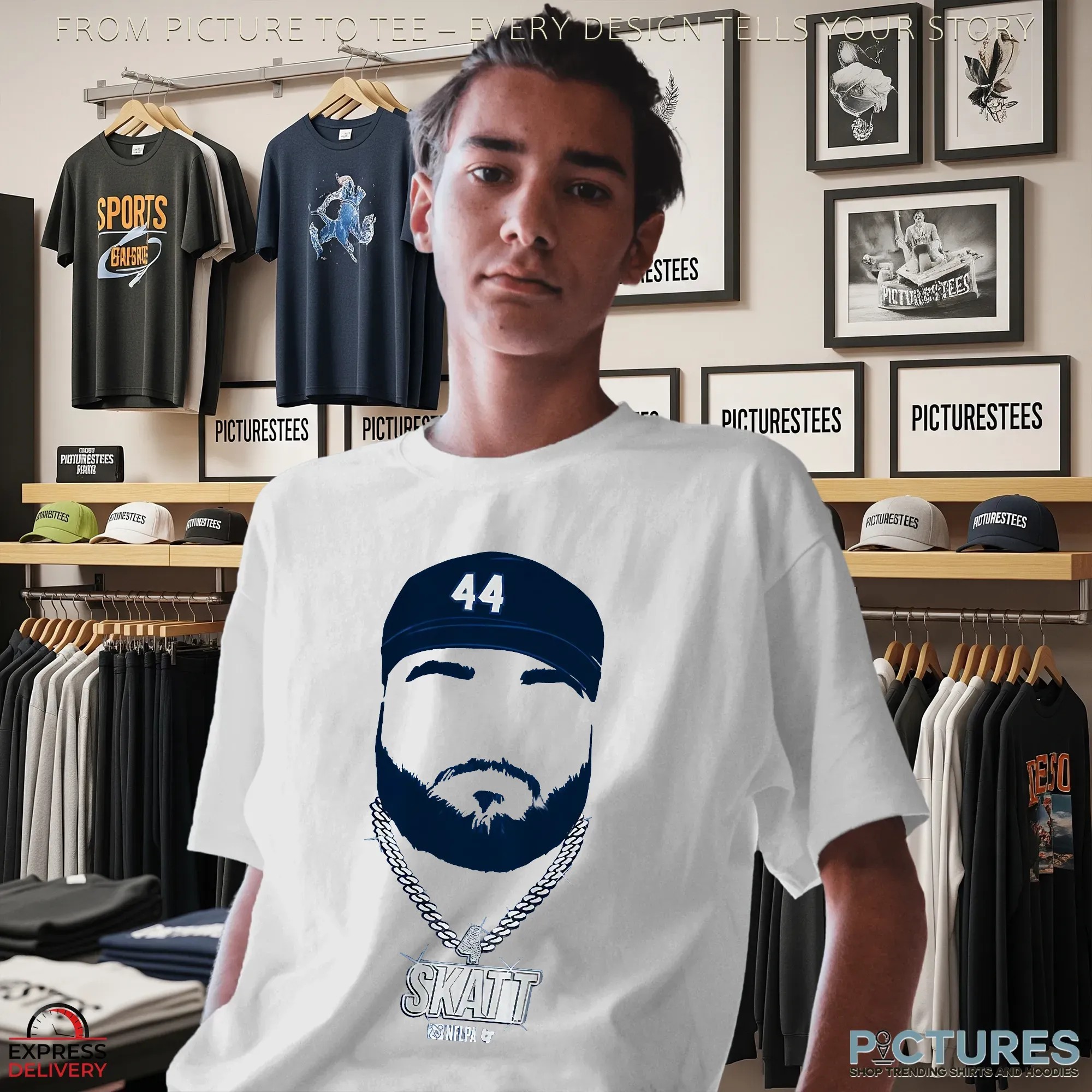 Cam Skattebo Blank Face New York Giants Blink T Shirt Cam Skattebo Blank Face New York Giants Blink T Shirt