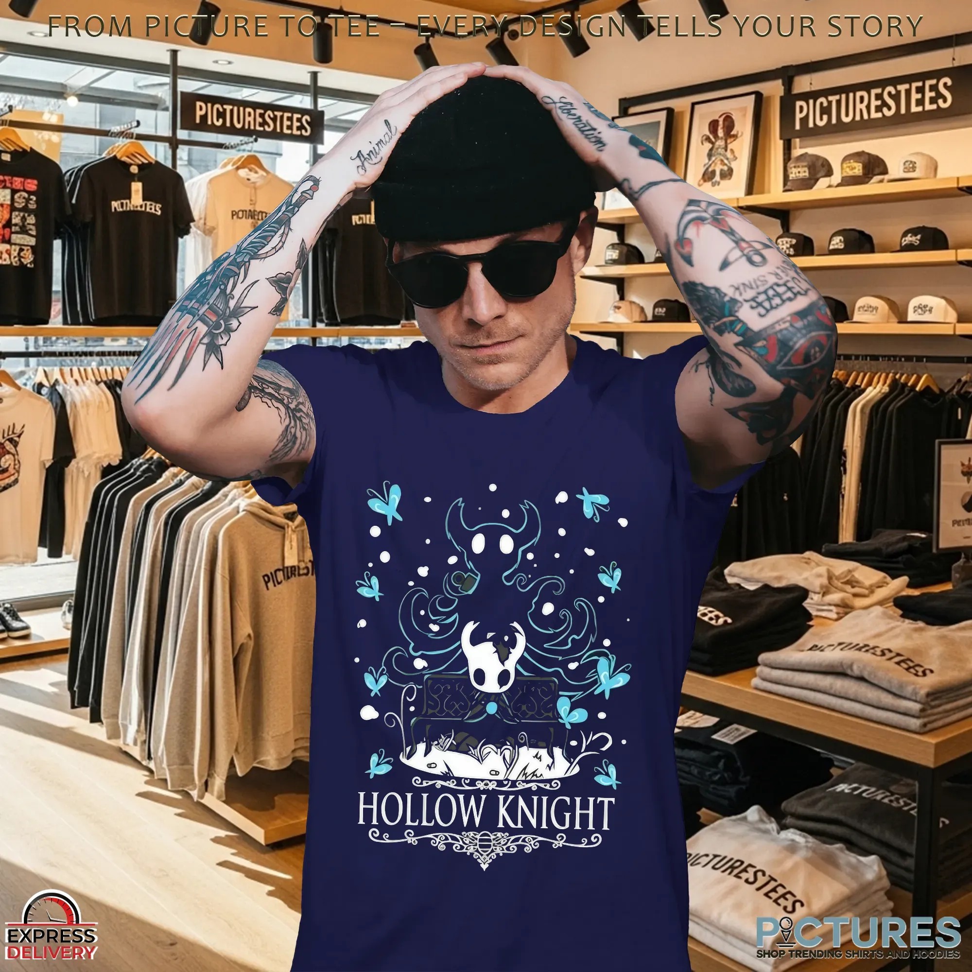 Camiseta Hollow Knight Born of God and Void T Shirt Camiseta Hollow Knight Born of God and Void T Shirt