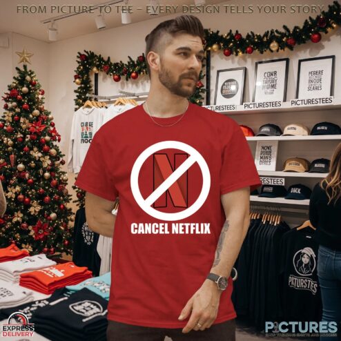 Cancel Netflix Red T Shirt