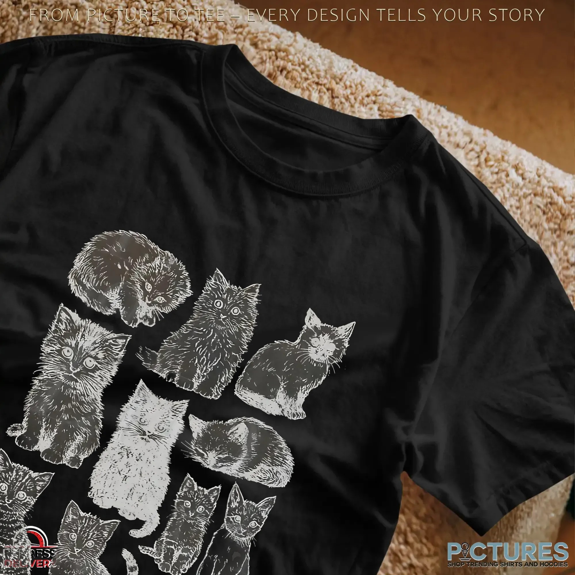 Cats 90s Vintage Tattoo Style T Shirt